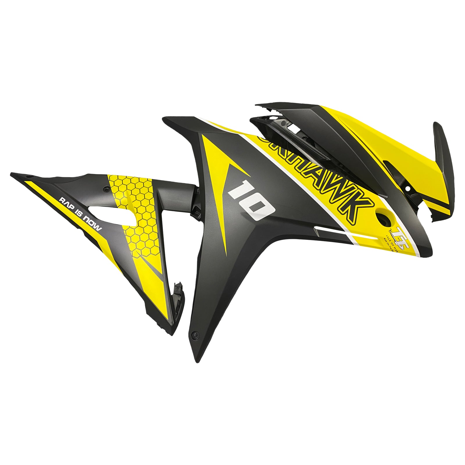 Amotopart 2016-2018 Honda CBR500R Fairing Yellow&Black Kit