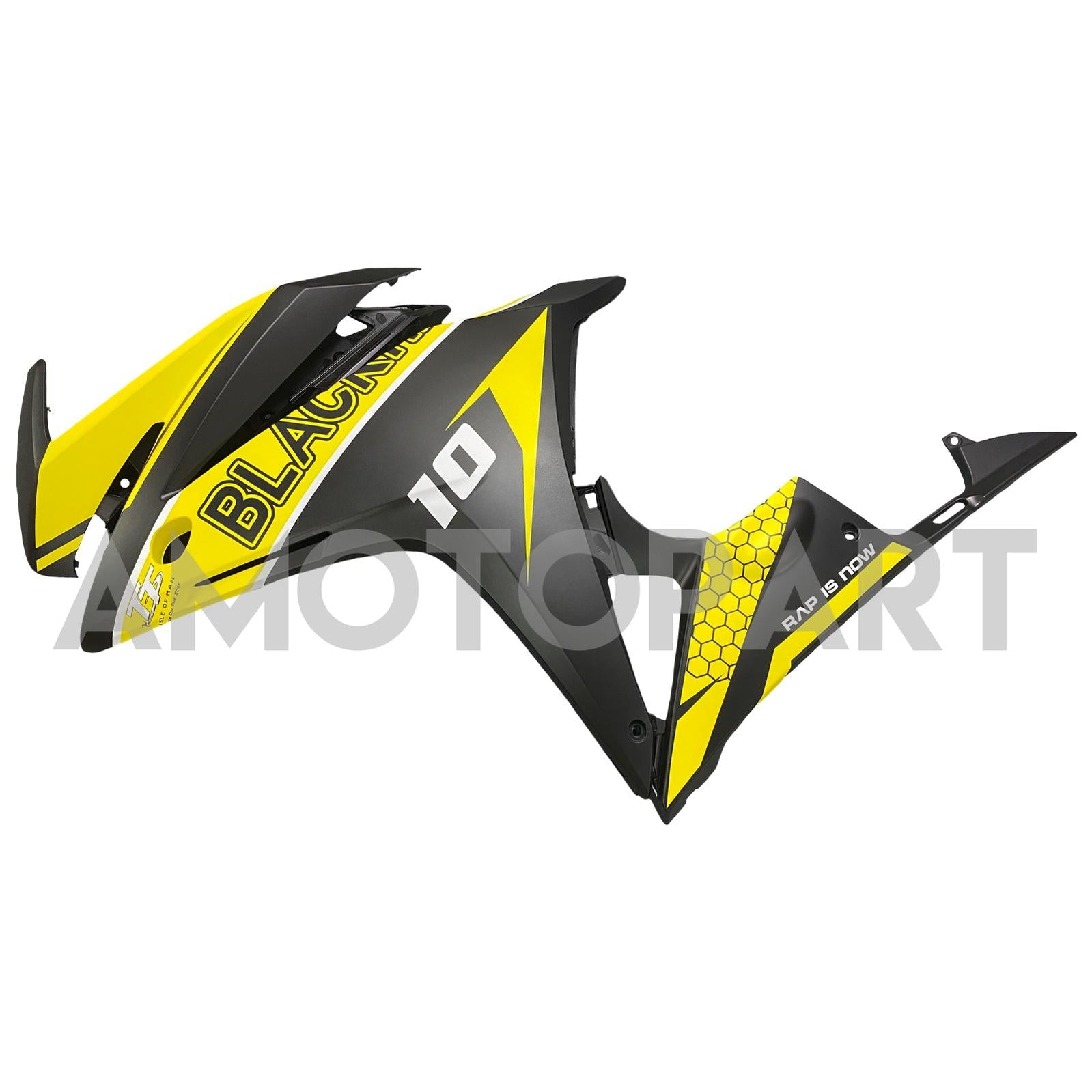 Amotopart 2016-2018 Honda CBR500R Fairing Yellow&Black Kit