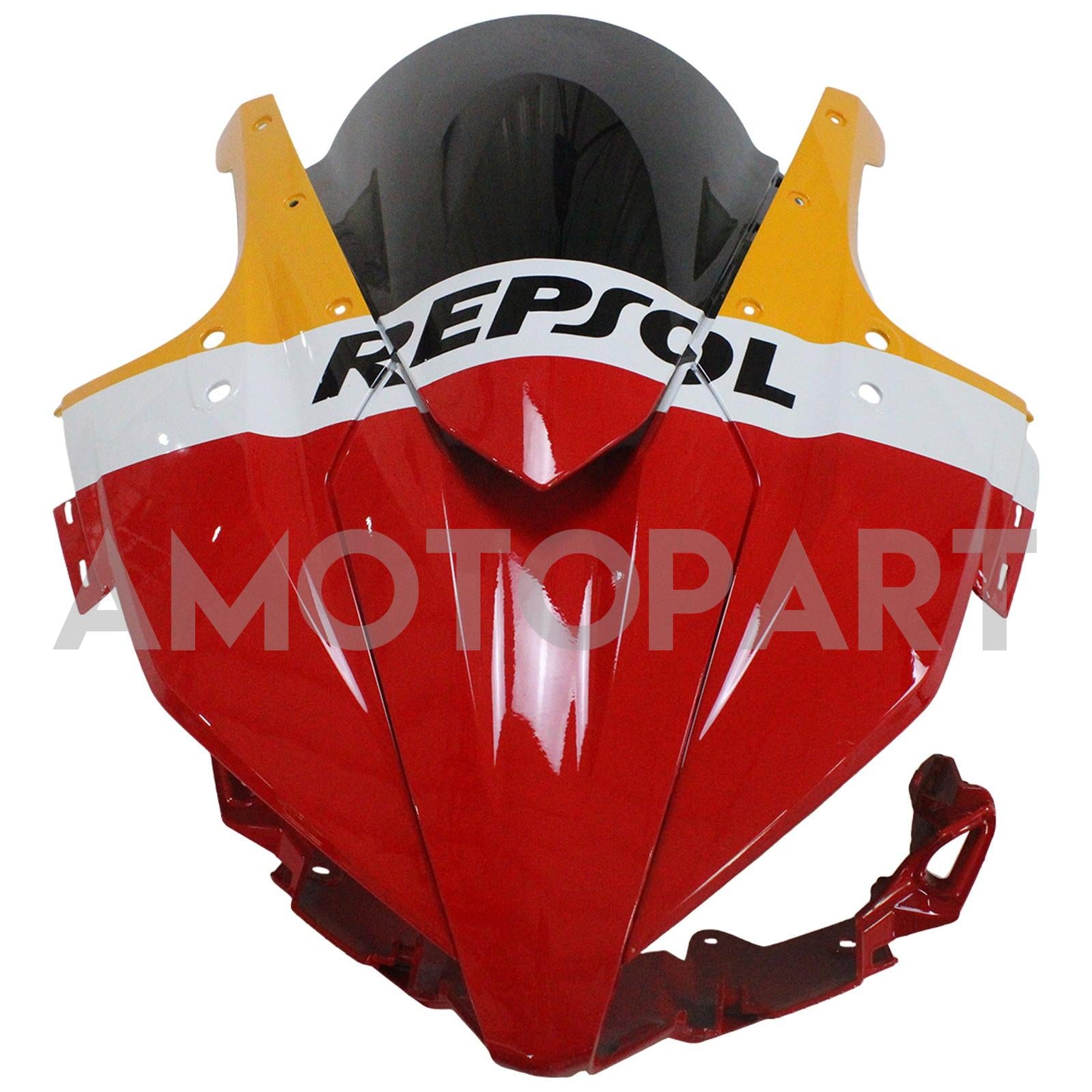 Amotopart 2016-2018 Honda CBR500R Fairing Red&Orange Repjol Kit
