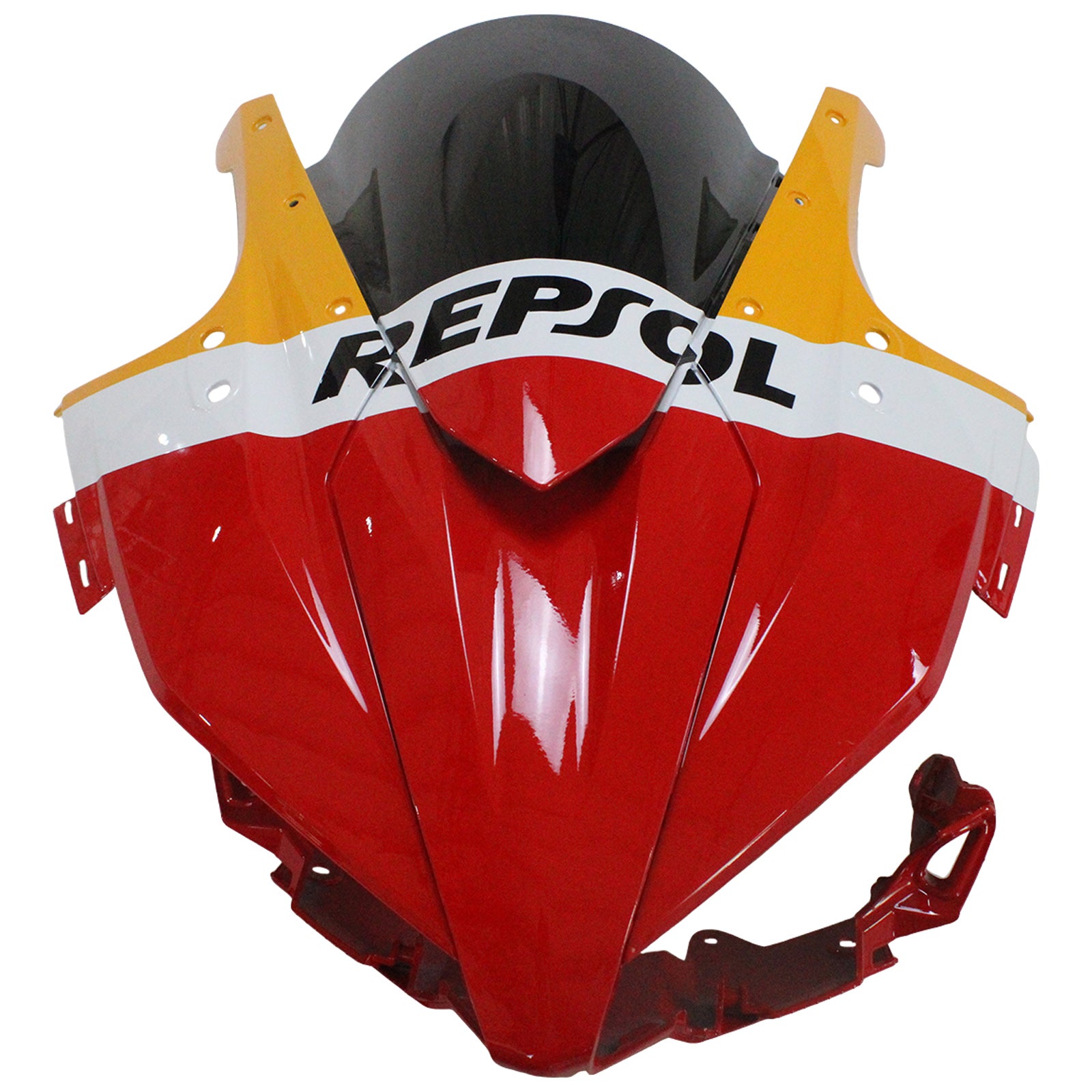 Amotopart 2016–2018 Honda CBR500R Verkleidung Rot und Orange Repjol Kit