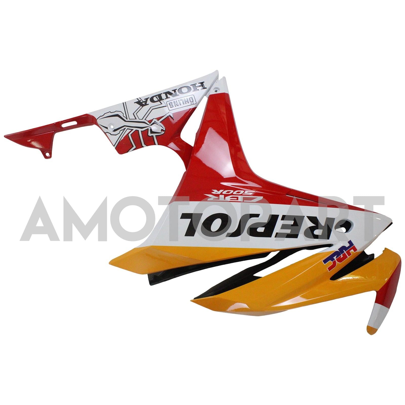 Amotopart 2016-2018 Honda CBR500R Fairing Red&Orange Repjol Kit
