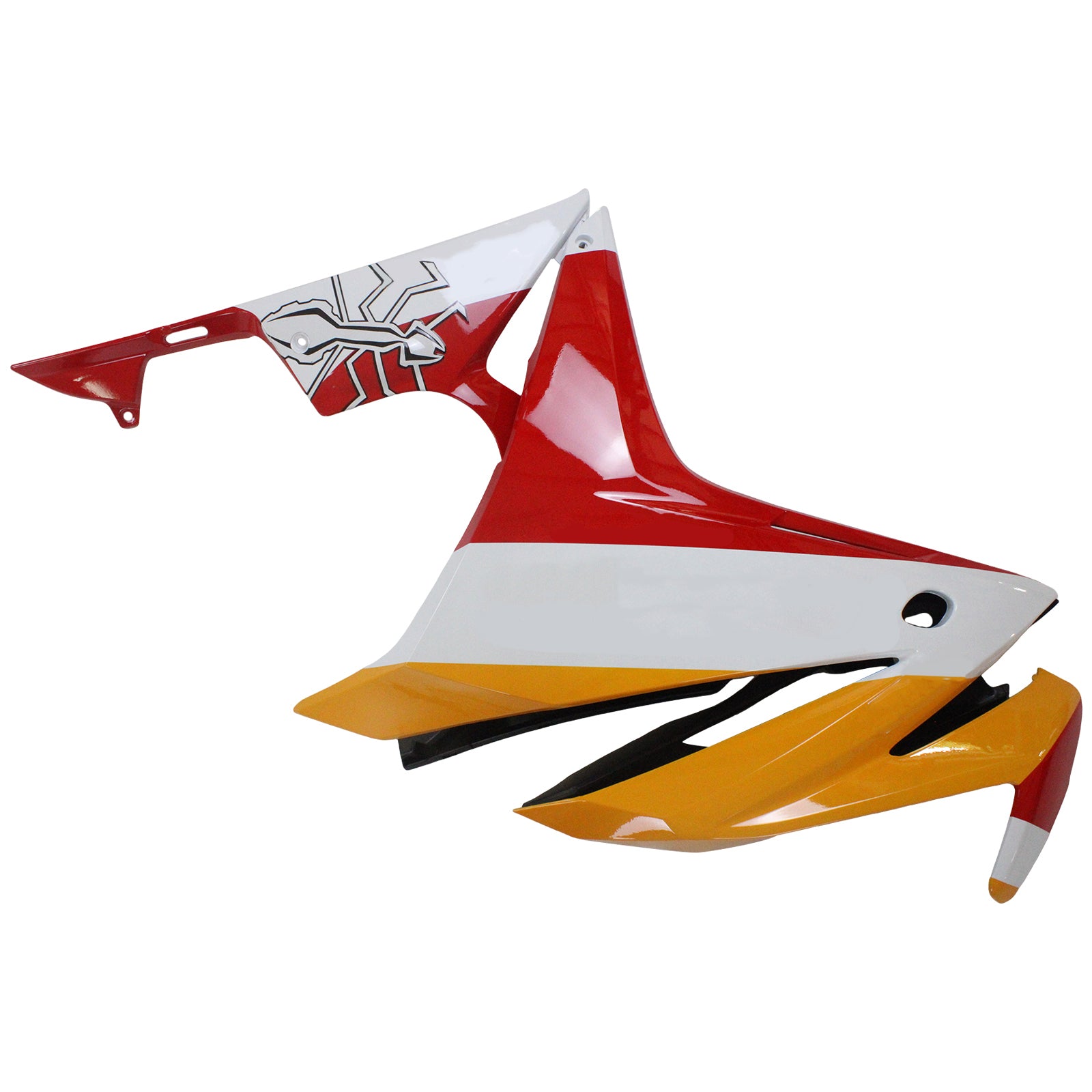 Amotopart 2016-2018 Honda CBR500R Verkleidung Rot&Orange Repjol Kit