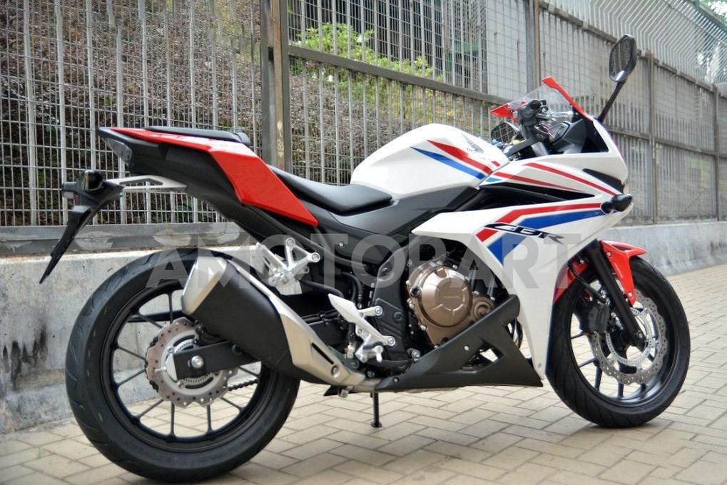 Amotopart 2016-2018 Honda CBR500R Fairing White&Red Kit