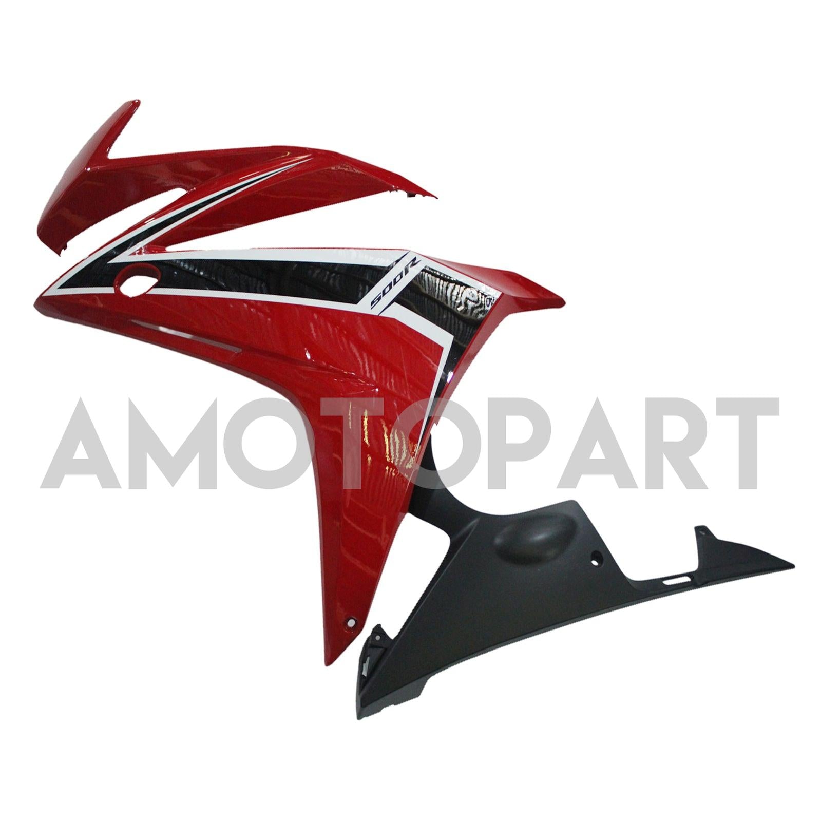 Amotopart 2016-2018 Honda CBR500R Red Black Abzugskit