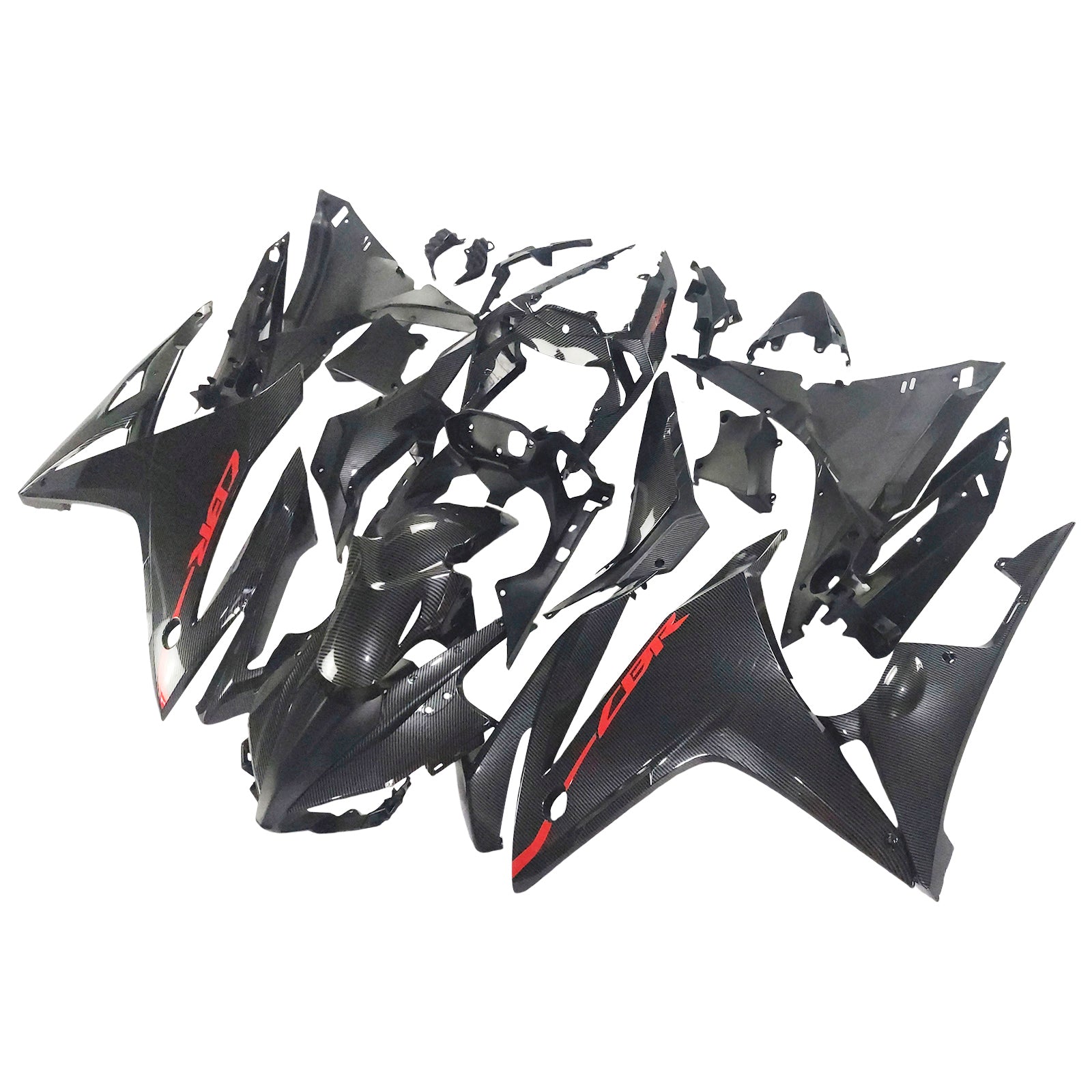 Amotopart 2016-2018 Honda CBR500R Carbon Fiber Pattern Fairing Kit