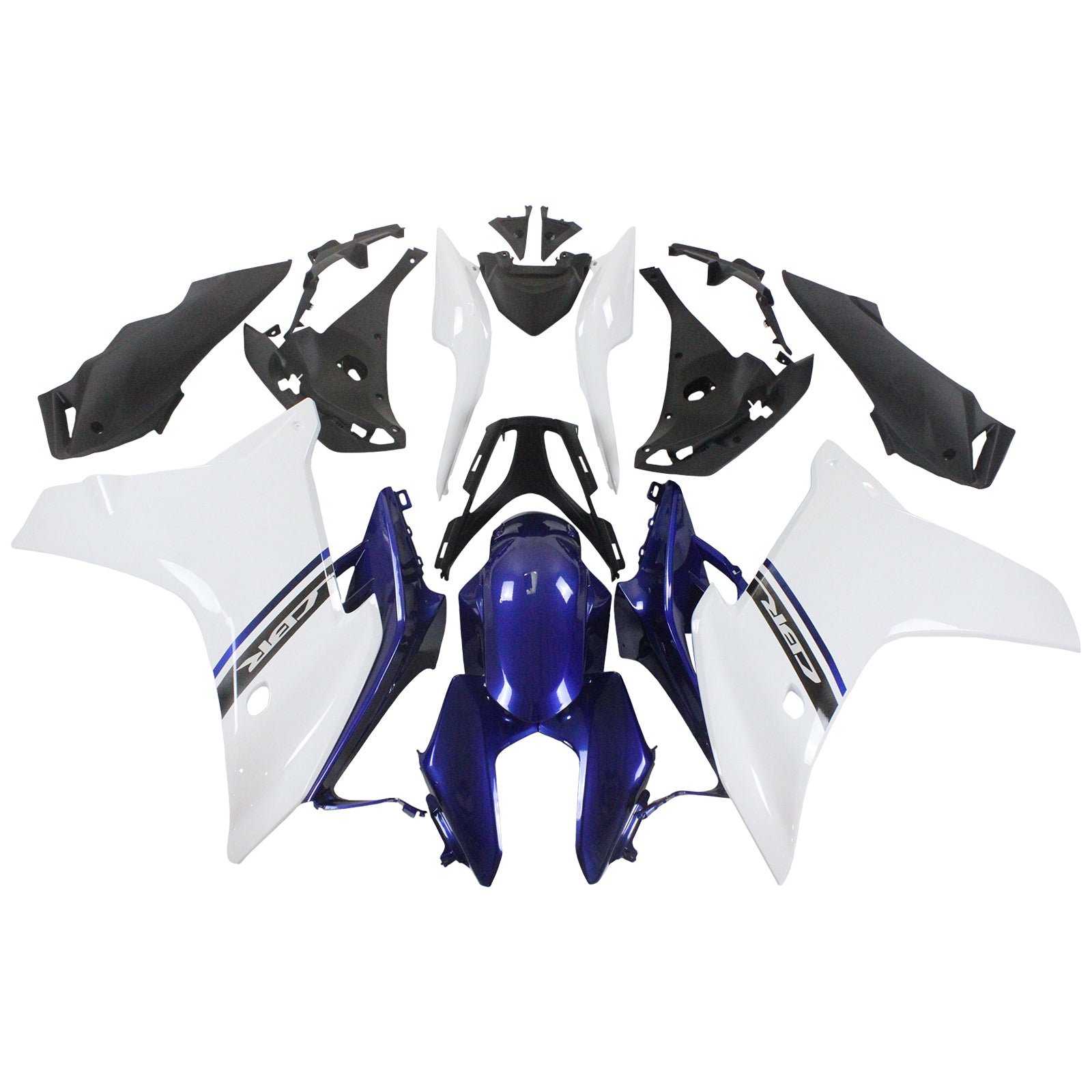 Amotopart 2011-2013 CBR600F Honda Blue&White Fairing Kit