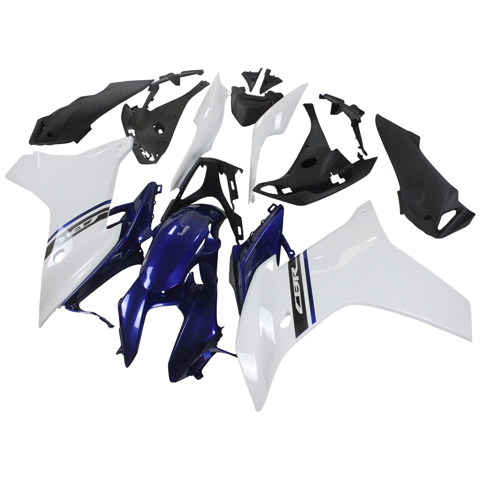 Kit carena Amotopart 2011-2013 CBR600F Honda blu e bianco