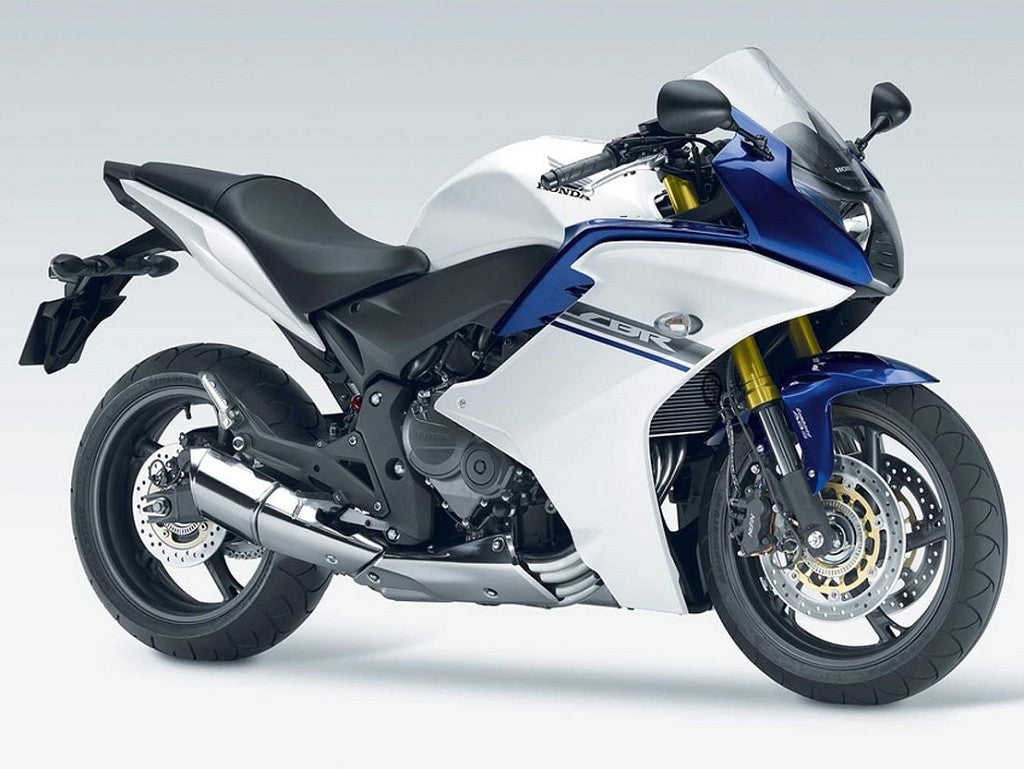 Amotopart 2011-2013 CBR600F Honda Kit de carenado azul y blanco