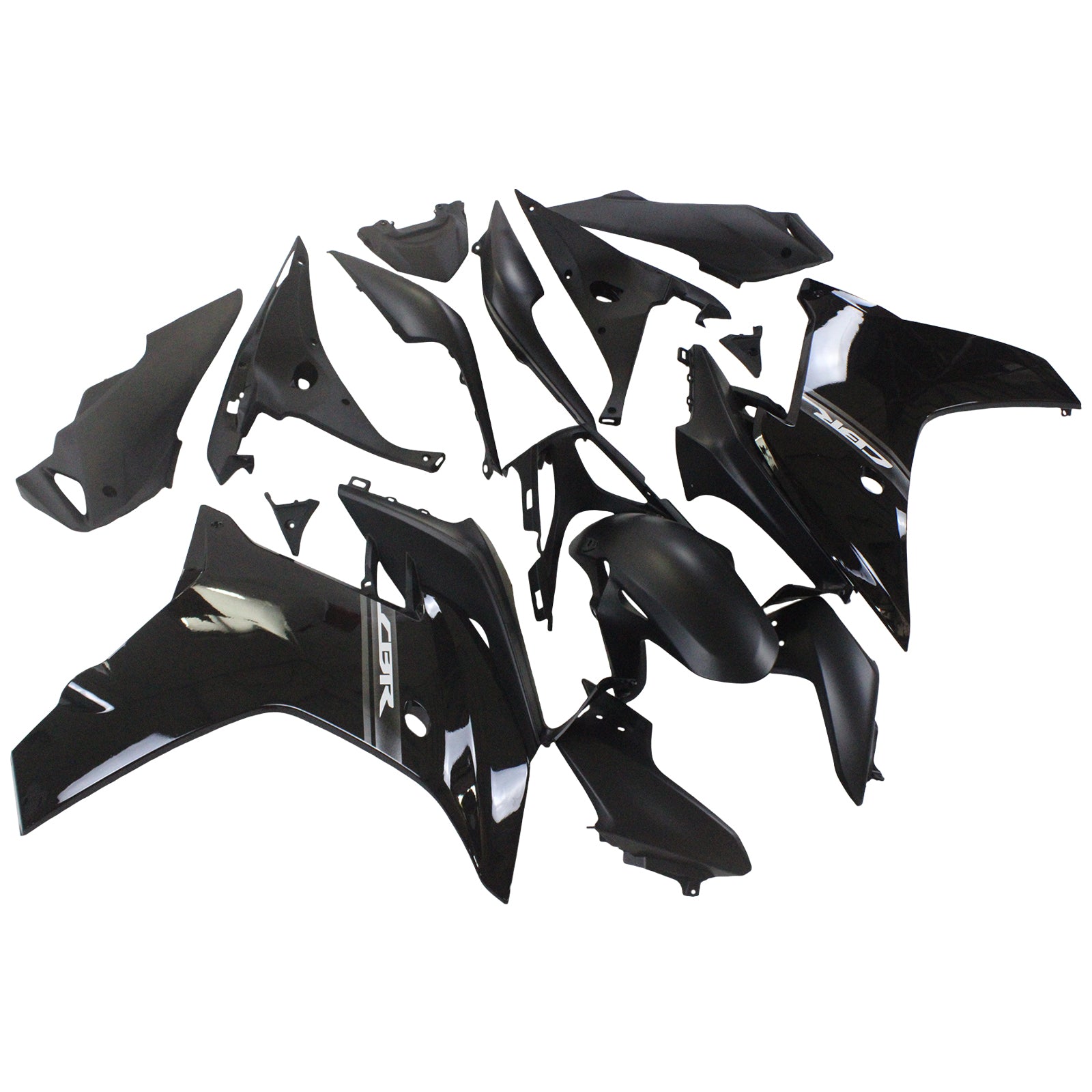 Amotopart 2011-2013 Honda CBR600F Fairing Black Style2 Kit