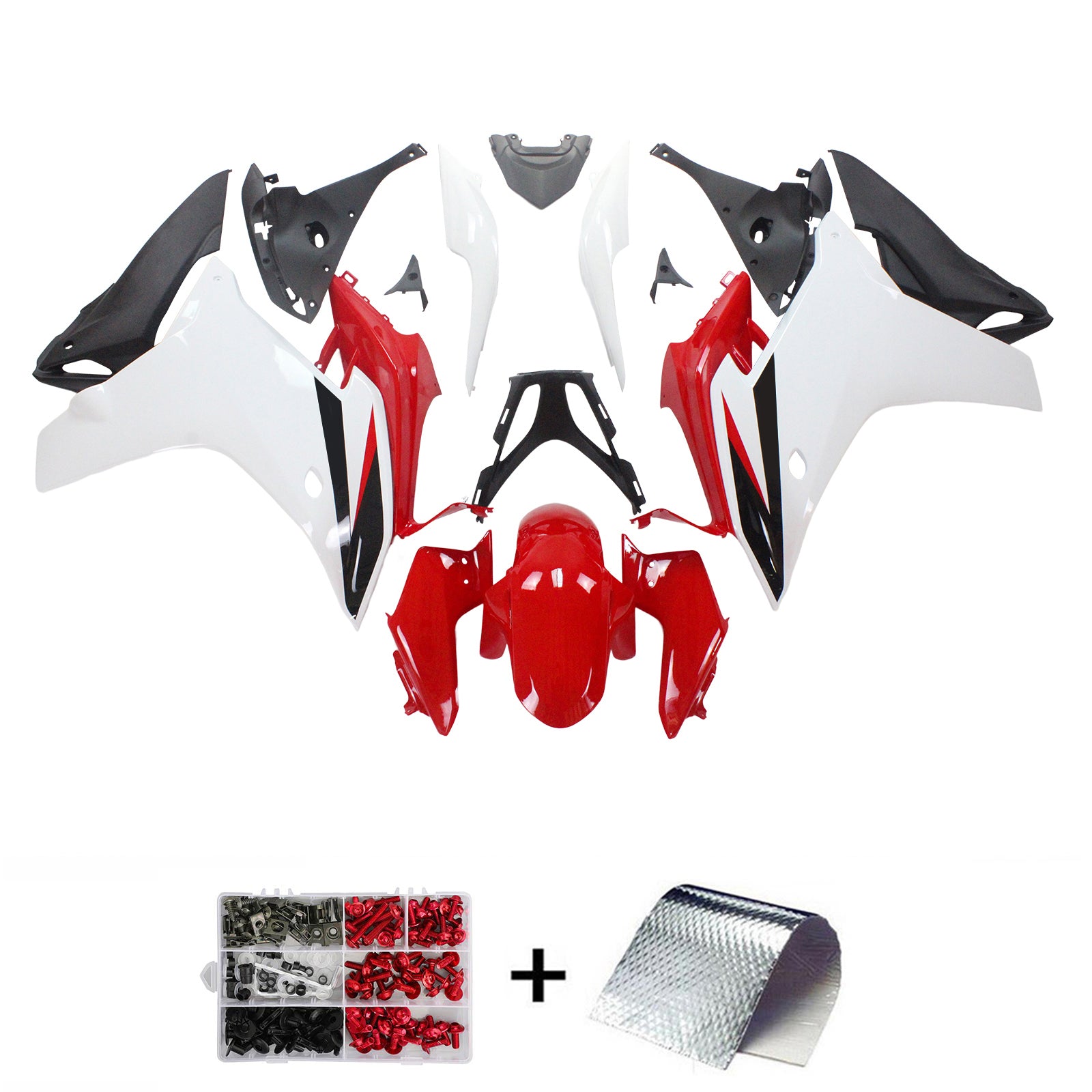 Amotopart 2011-2013 CBR600F Honda Red&White Fairing Kit