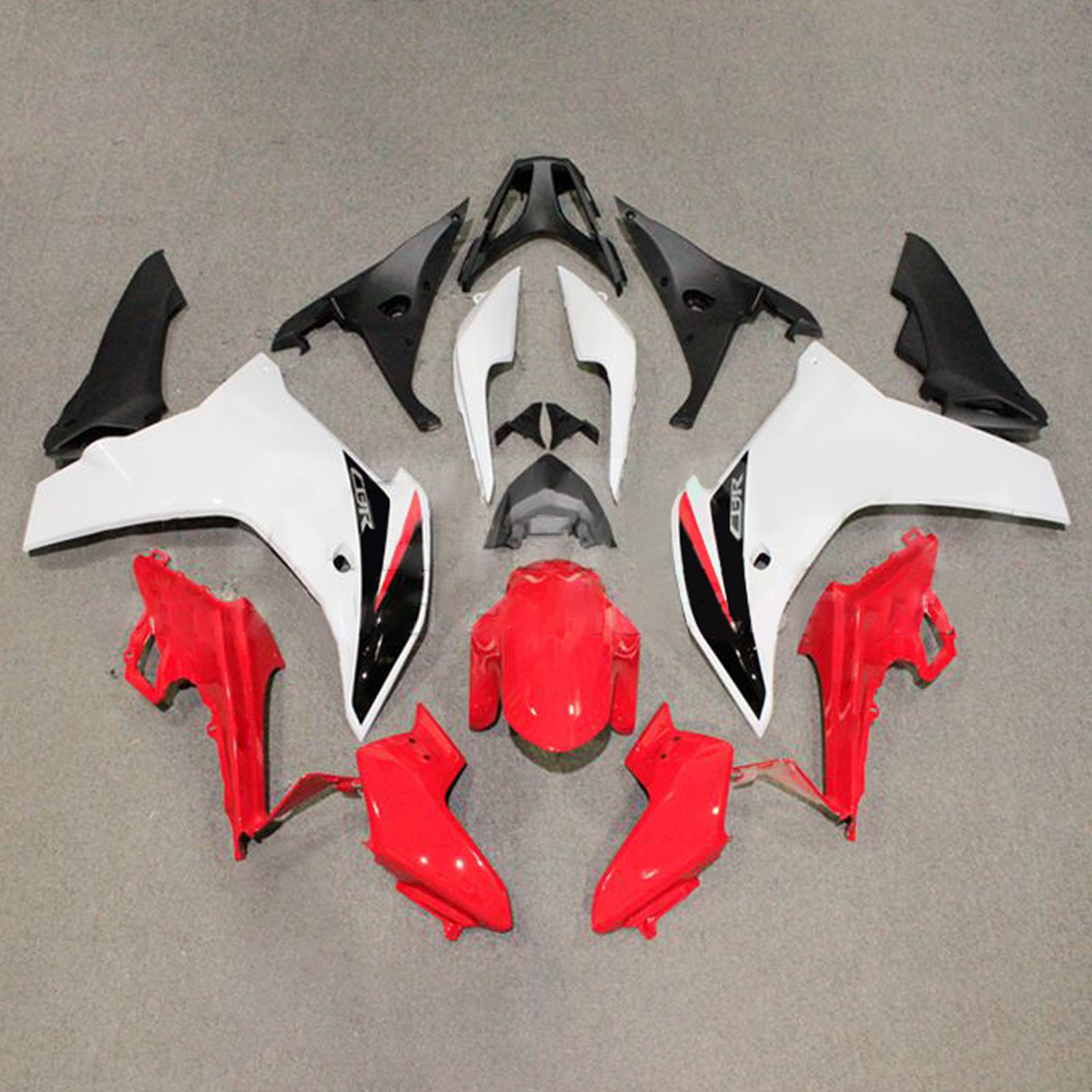 Amotopart 2011-2013 CBR600F Honda Red & White Fairing Kit