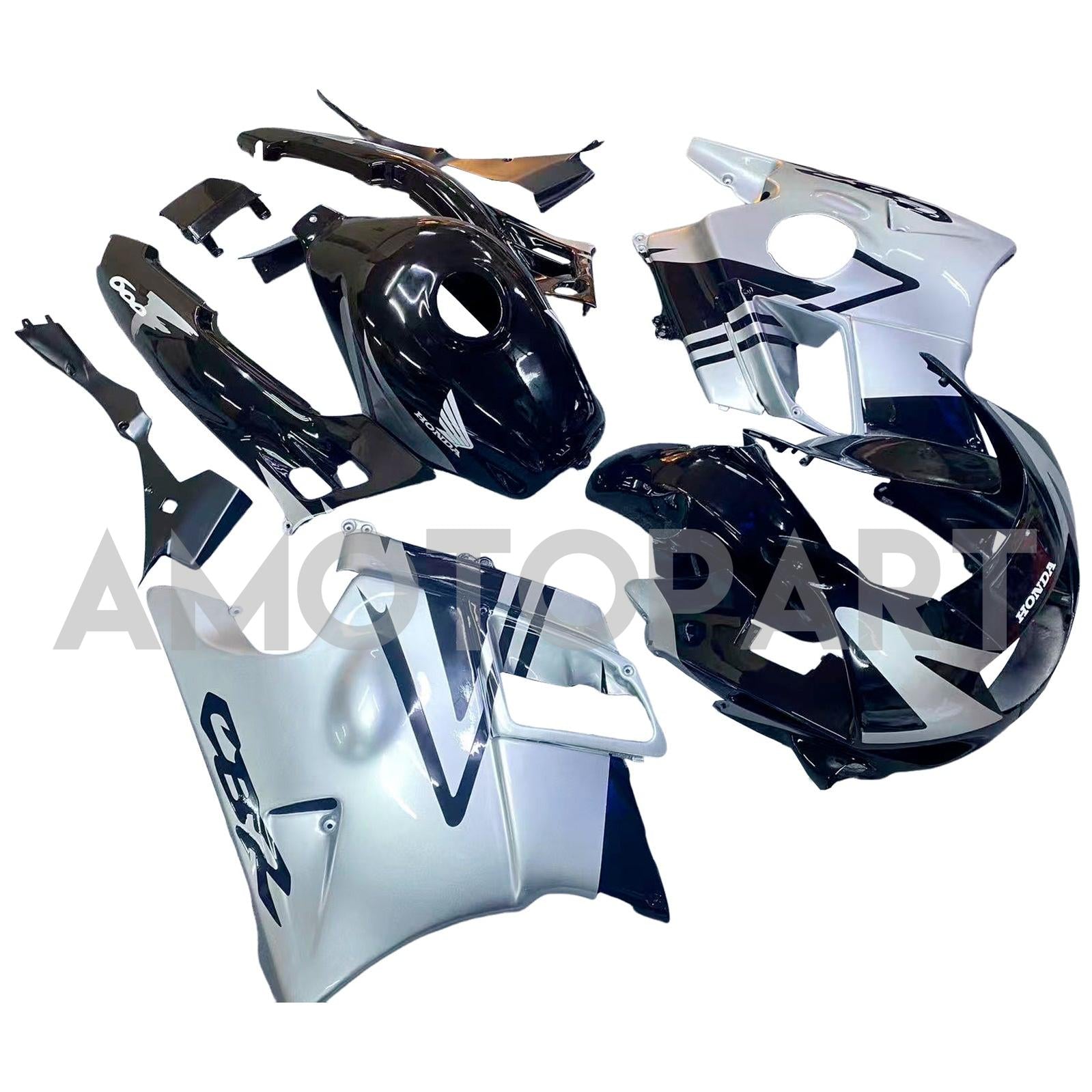 Amotopart 1991-1994 Honda CBR600 F2 Fairing Red&White Kit