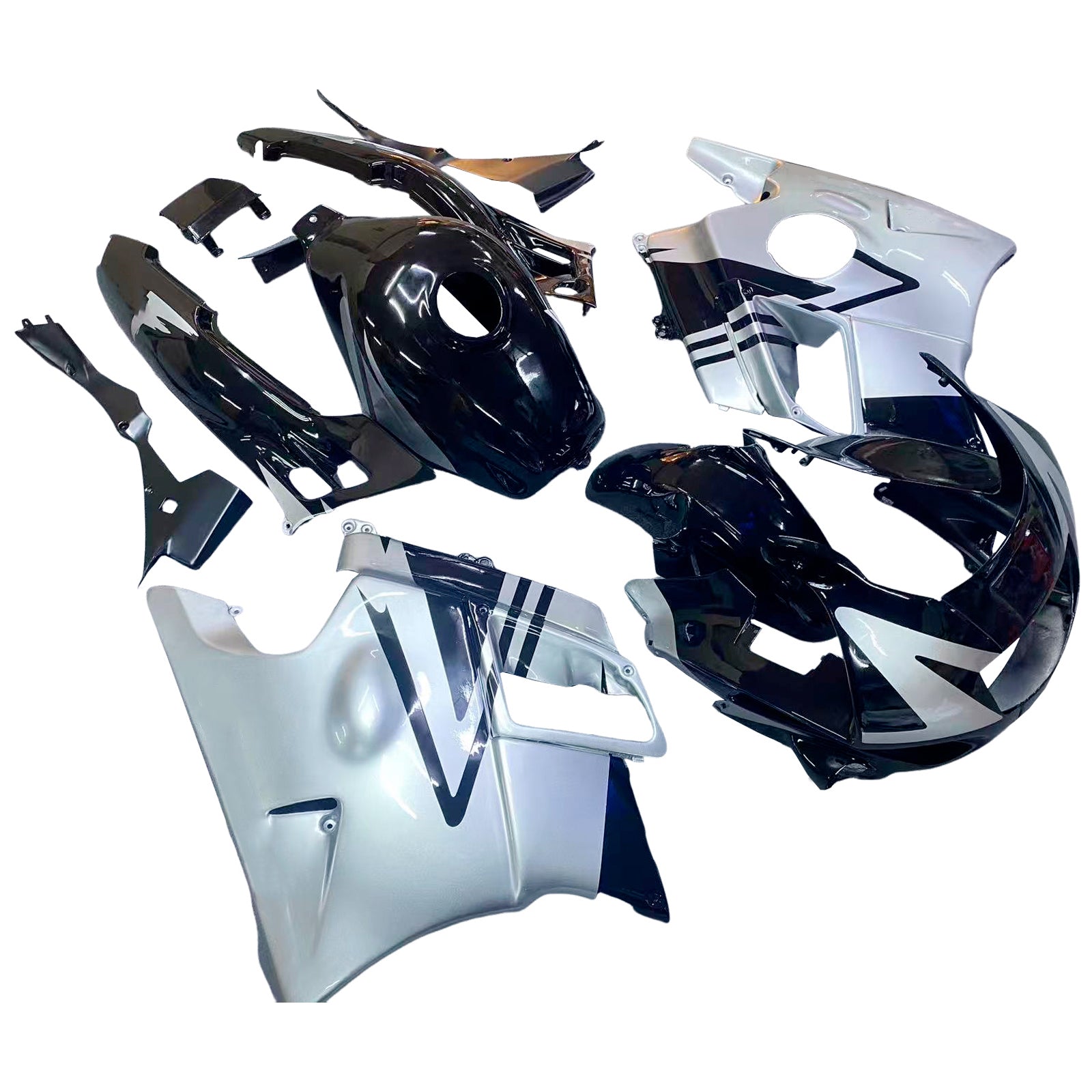 Amotopart 1991-1994 Honda CBR600 F2 Fairing Red & White Kit