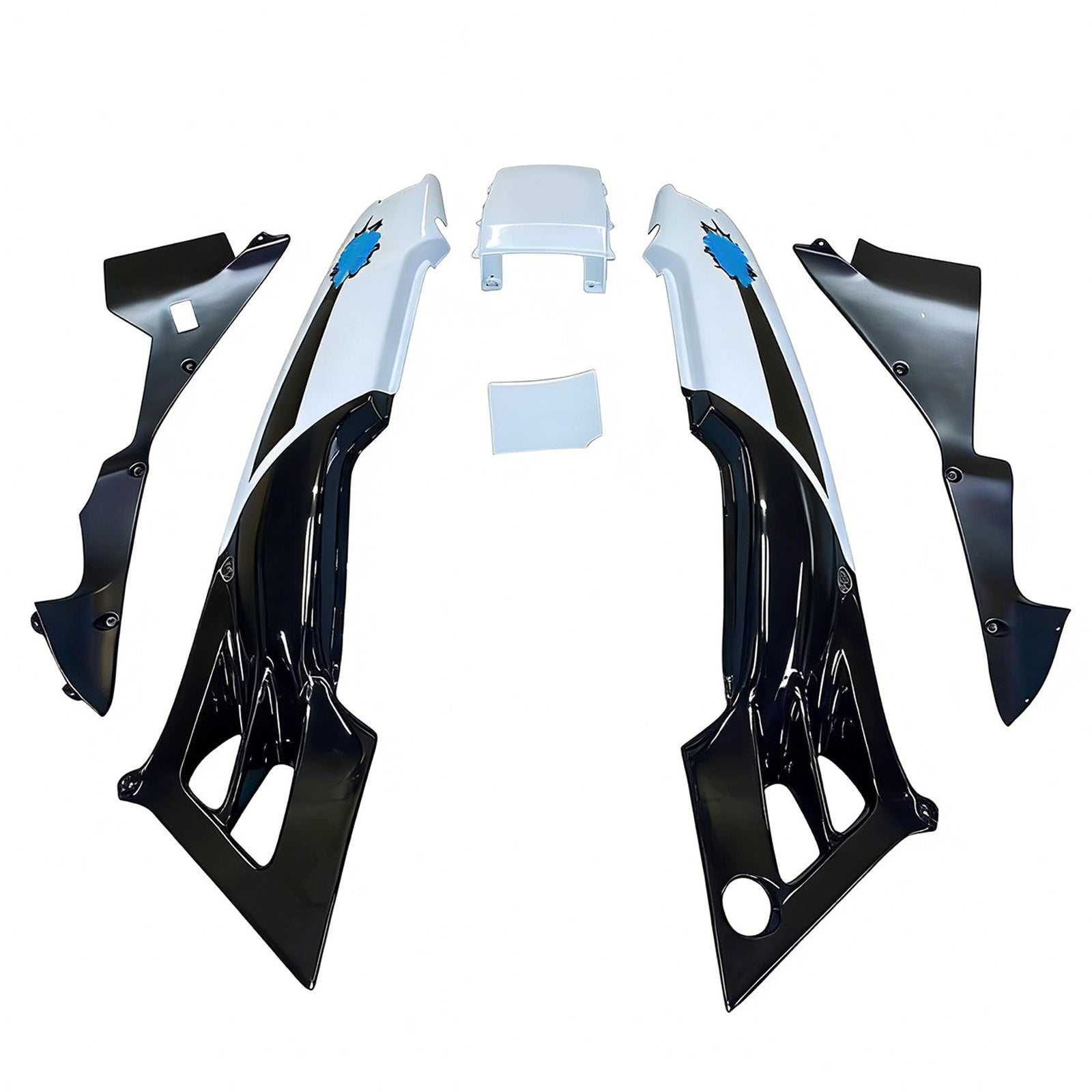 Amotopart 1991-1994 ホンダ CBR600 F2 ホワイト ブラック フェアリングキット