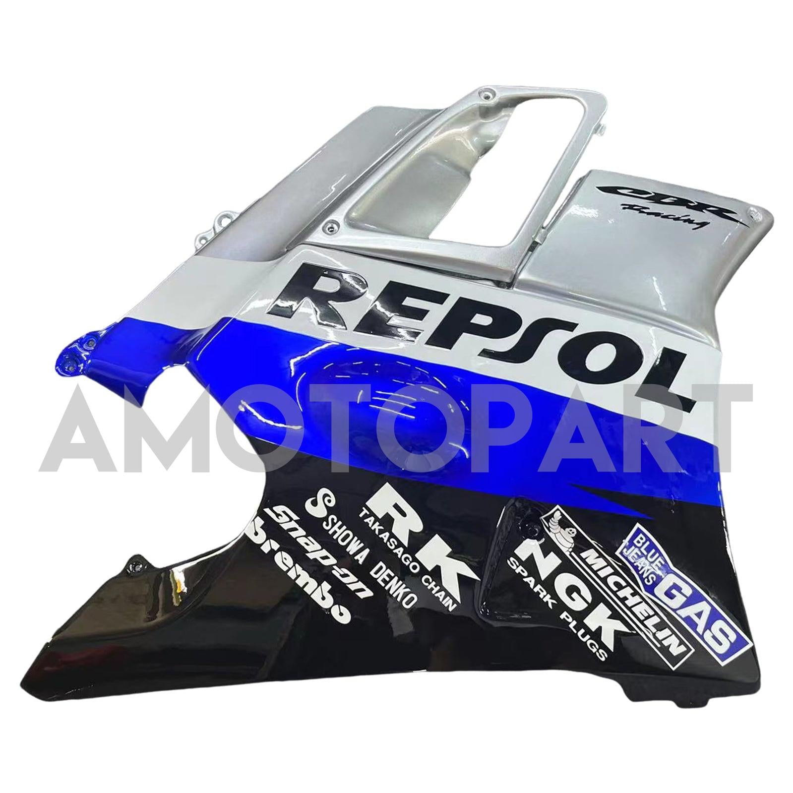 Amotopart 1991-1994 Honda CBR600 F2 Gray White Black Fairing Kit