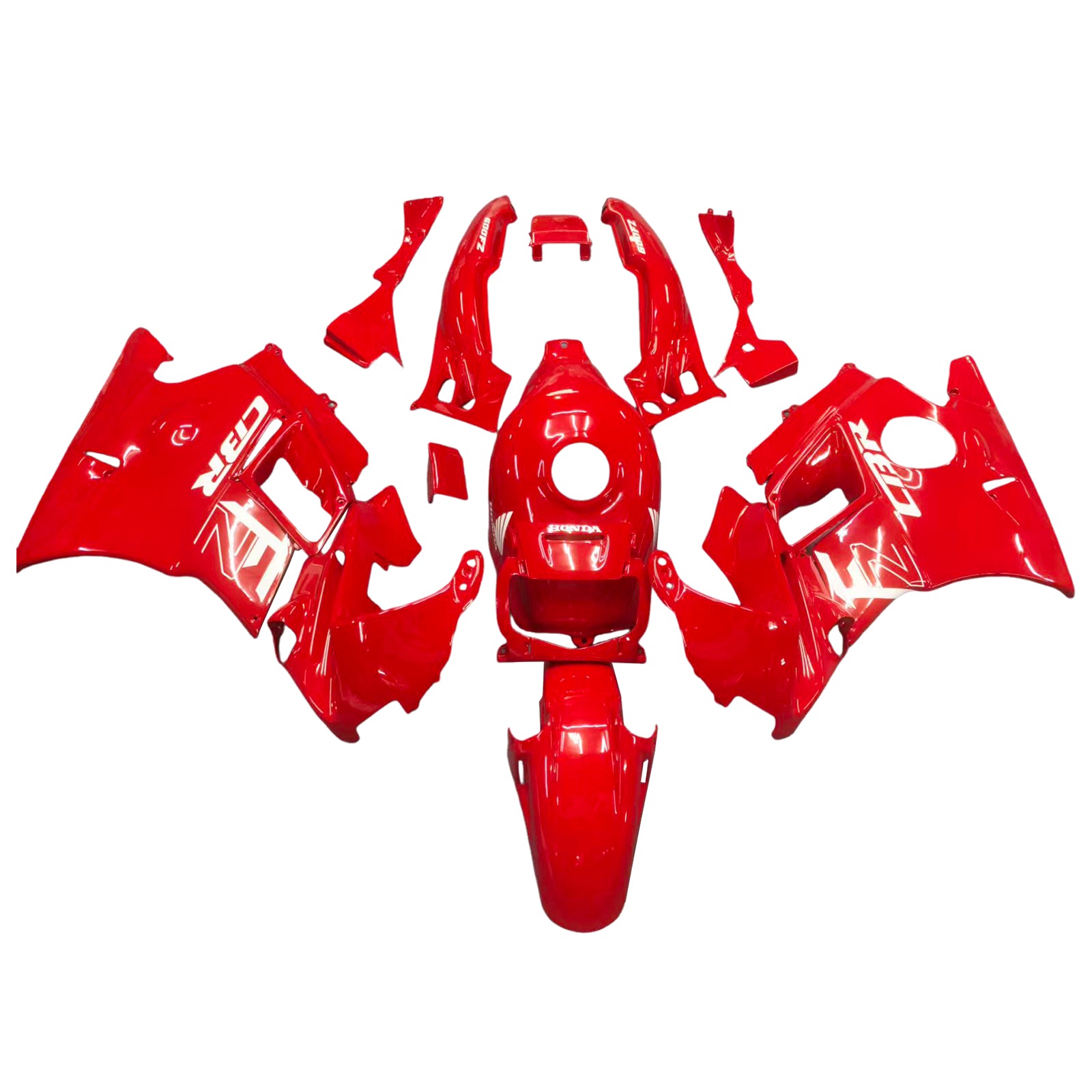 Amotopart 1991-1994 Honda CBR600 F2 Red Fairing Kit