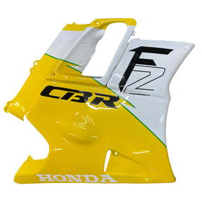 Amotopart 1991-1994 Honda CBR600 F2 Kit de carénage jaune blanc