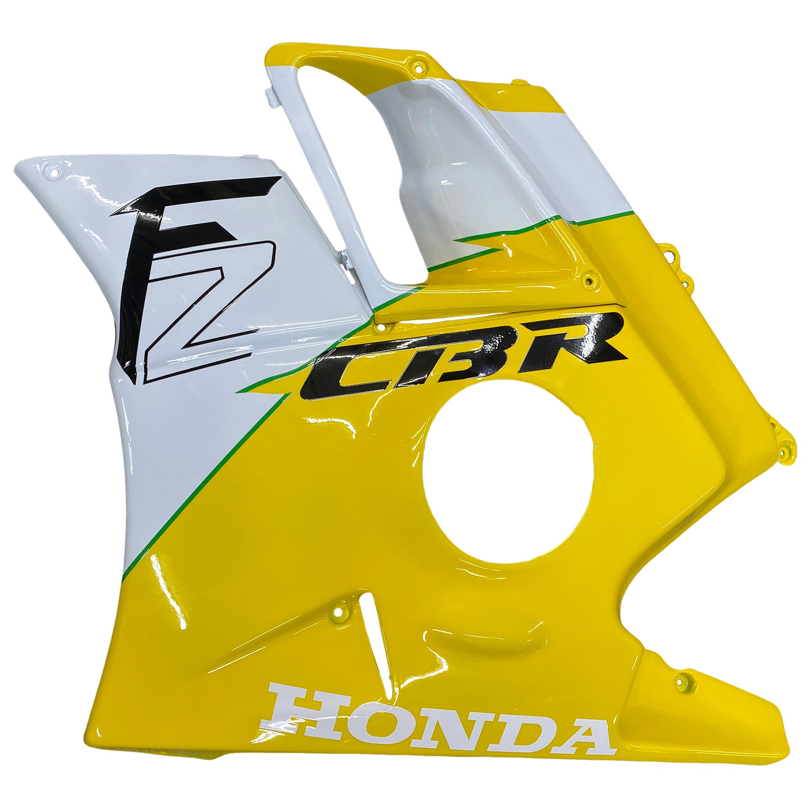 Amotopart 1991-1994 Honda CBR600 F2 Kit de carénage jaune blanc