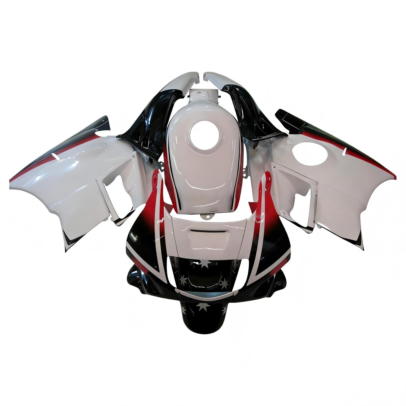 Amotopart 1991-1994 Honda CBR600 F2 White Black Fairing Kit
