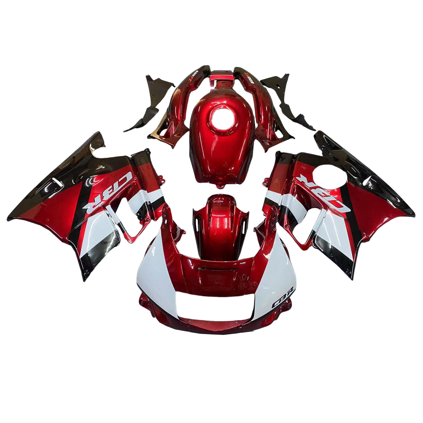 Amotopart 1991-1994 Honda CBR600 F2 Red White Black Fairing Kit