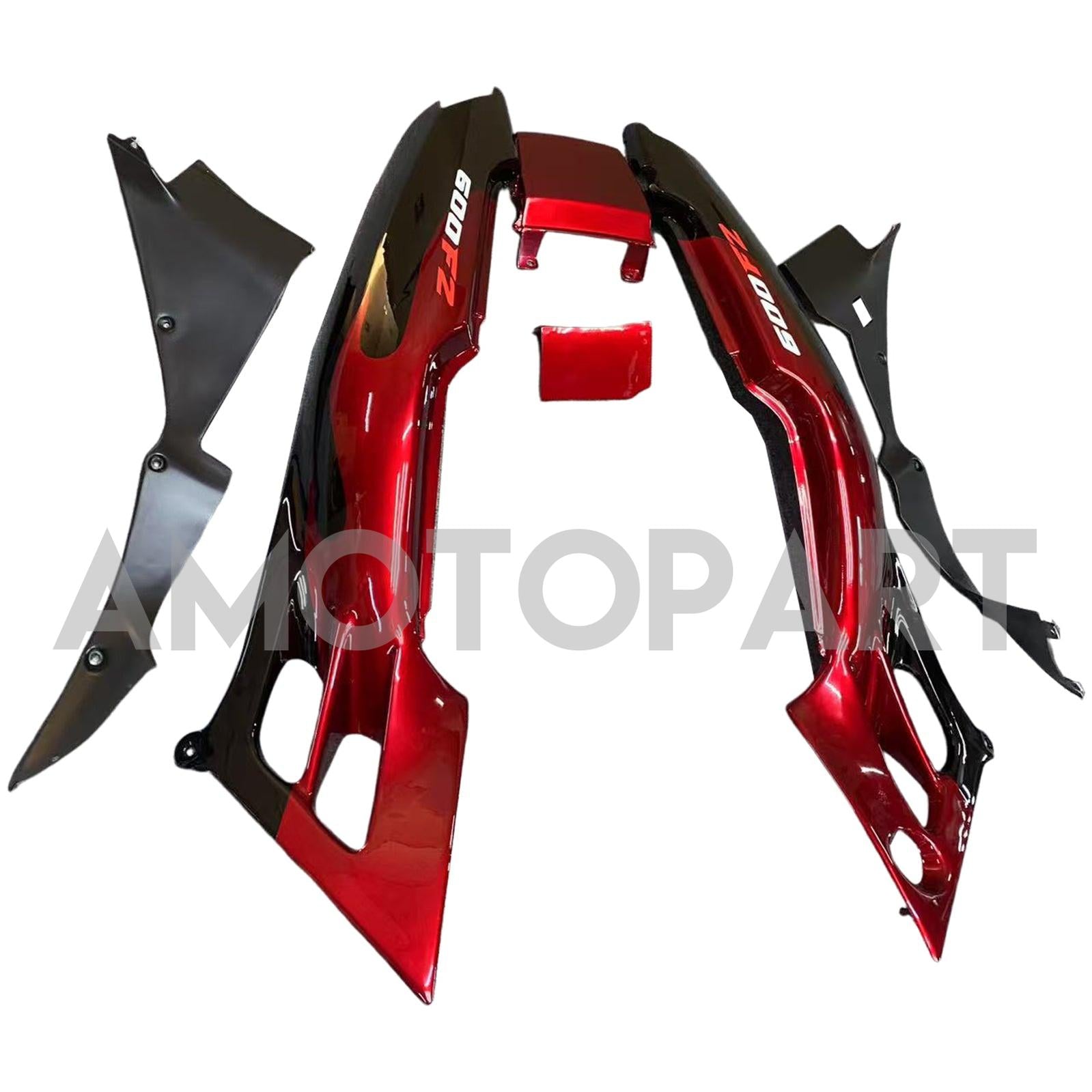 Amotopart 1991-1994 Honda CBR600 F2 Kit de carenagem preta branca vermelha