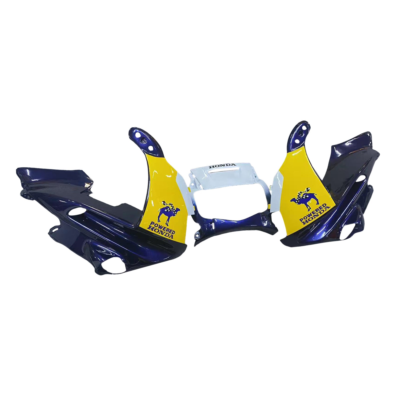 Amotopart 1991-1994 Honda CBR600 F2 Black White Yellow Fairing Kit