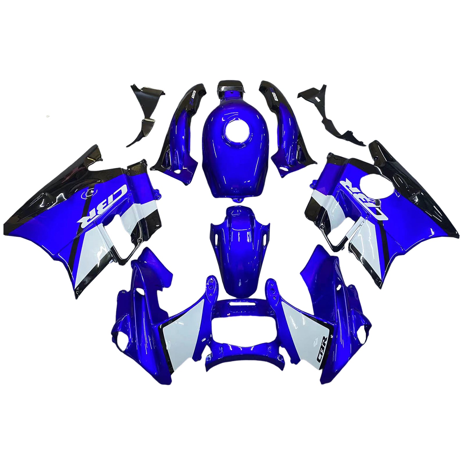 Amotopart 1991-1994 ホンダ CBR600 F2 ブルー ホワイト ブラック フェアリングキット
