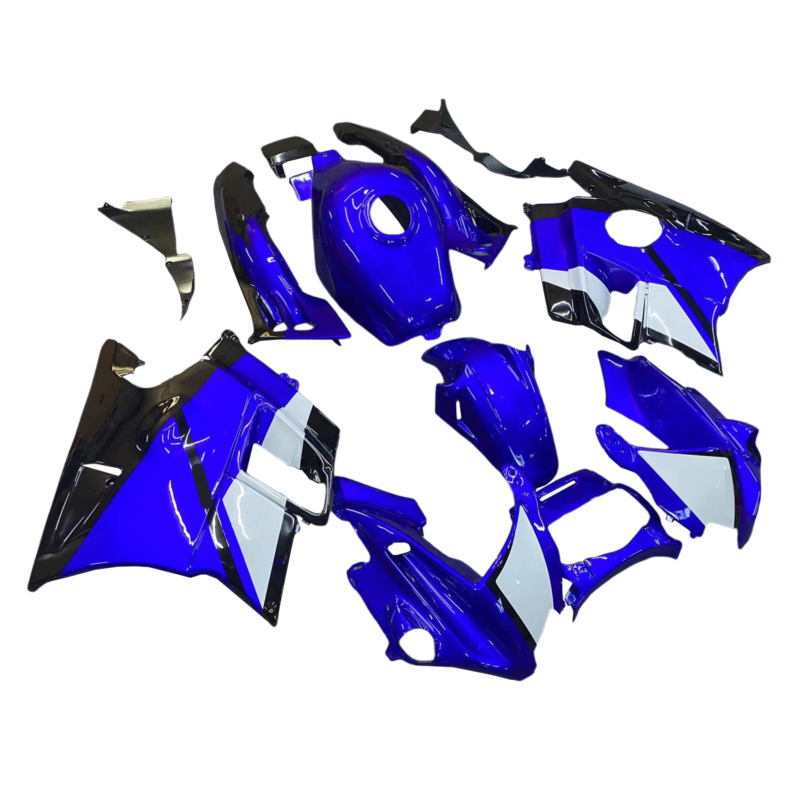 Amotopart 1991-1994 Honda CBR600 F2 Blue White Black Fairing Kit