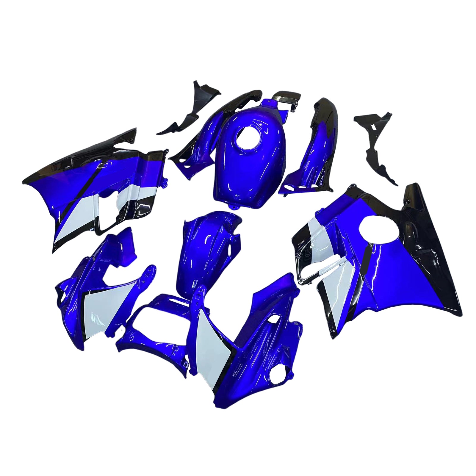 Amotopart 1991-1994 Honda CBR600 F2 Blue White Black Fairing Kit