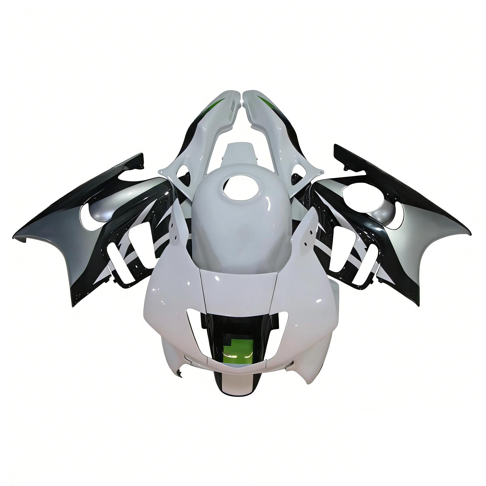 Amotopart 1995-1996 Honda CBR600 F3 Kit de carenado blanco negro