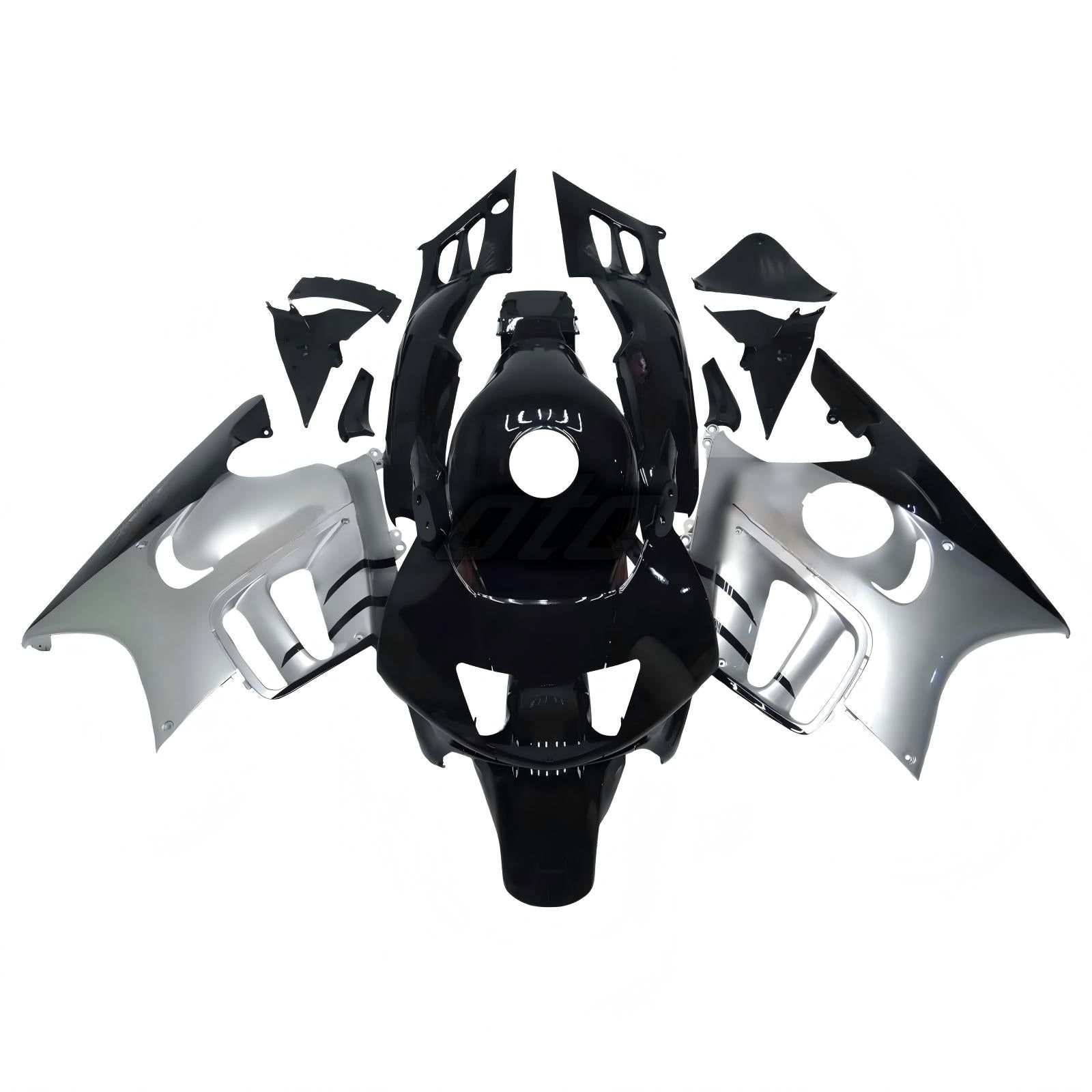 Amotopart 1995-1996 Honda CBR600 F3 Black Gray Fairing Kit