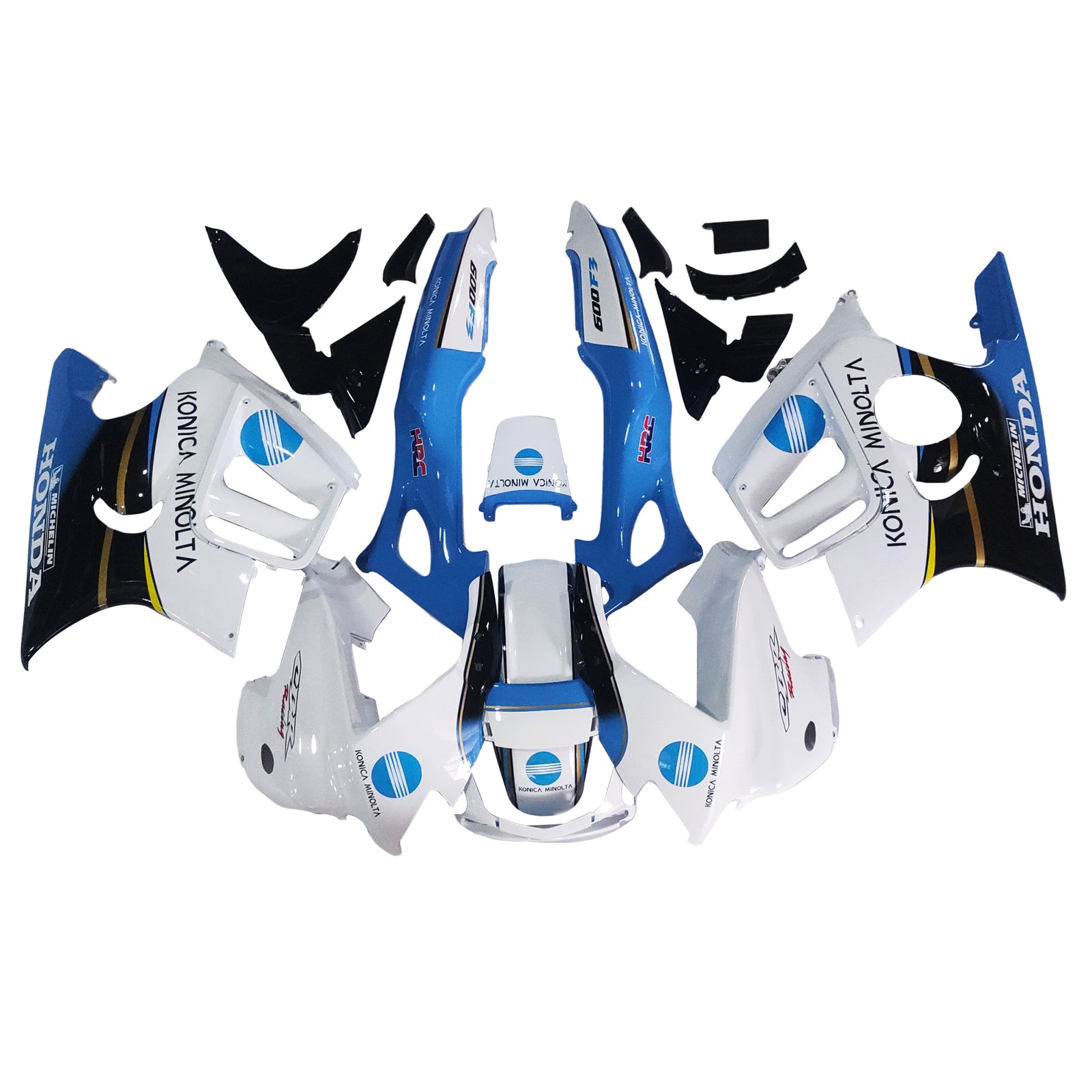 Amotopart 1997-1998 Honda CBR600 F3 Fairing Blue&White Kit