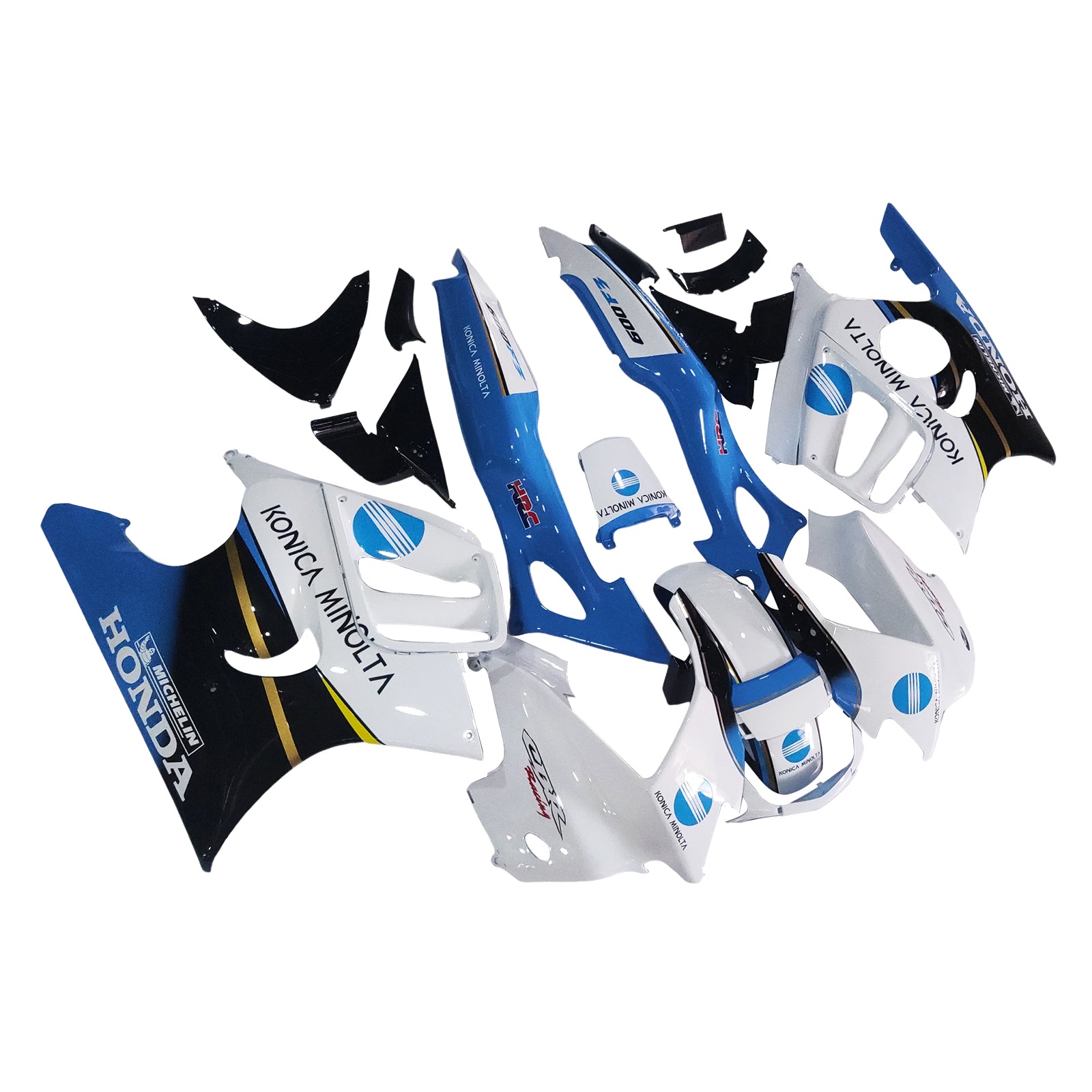 Amotopart 1997-1998 Honda CBR600 F3 Fairing Blue&White Kit