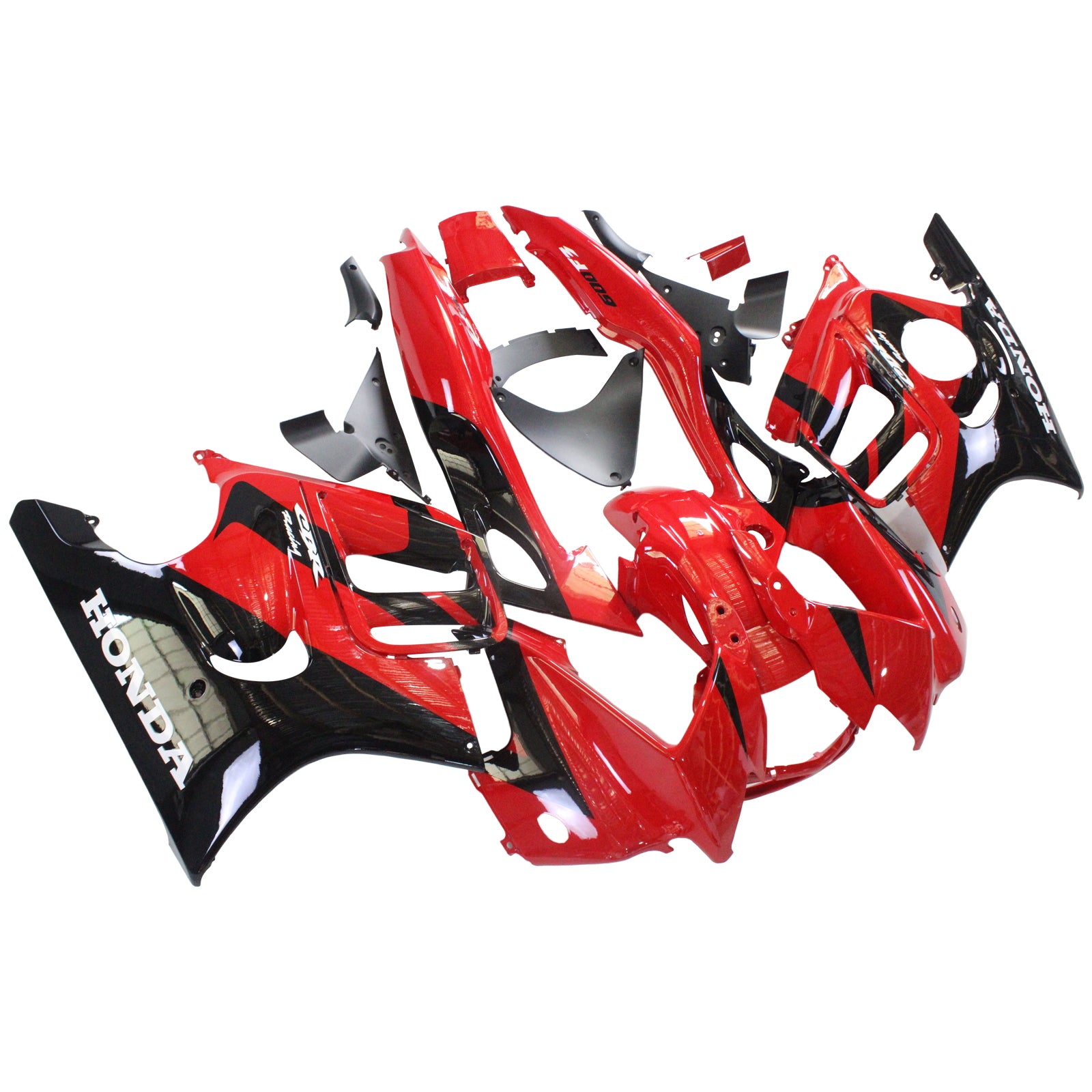 Amotopart 1997-1998 Honda CBR600 F3 Fairing Black&Red Style2 Kit