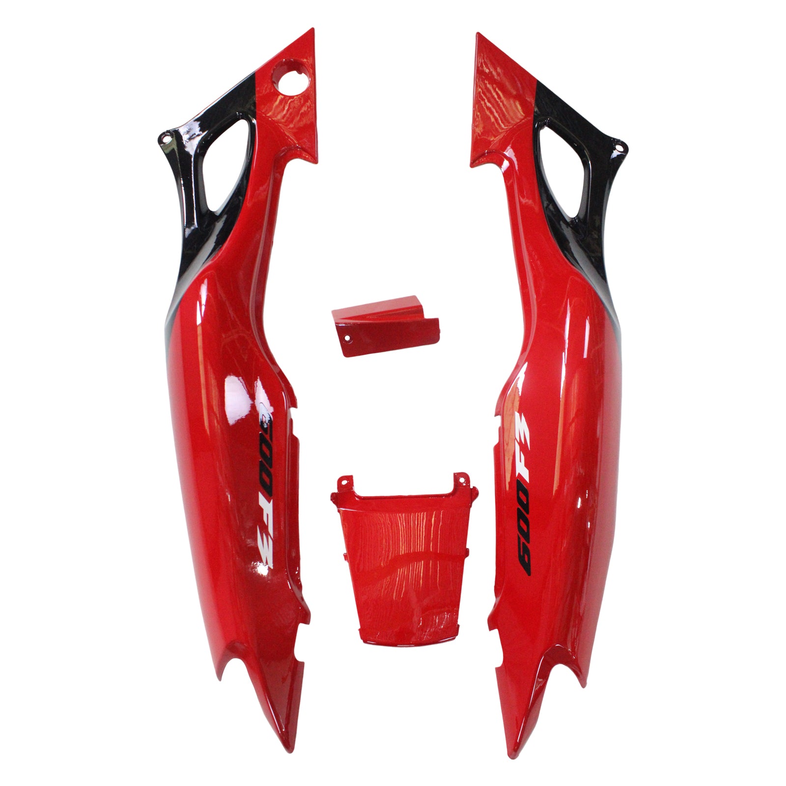 Amotopart 1997–1998 Honda CBR600 F3 Verkleidung, Schwarz und Rot, Style2-Kit