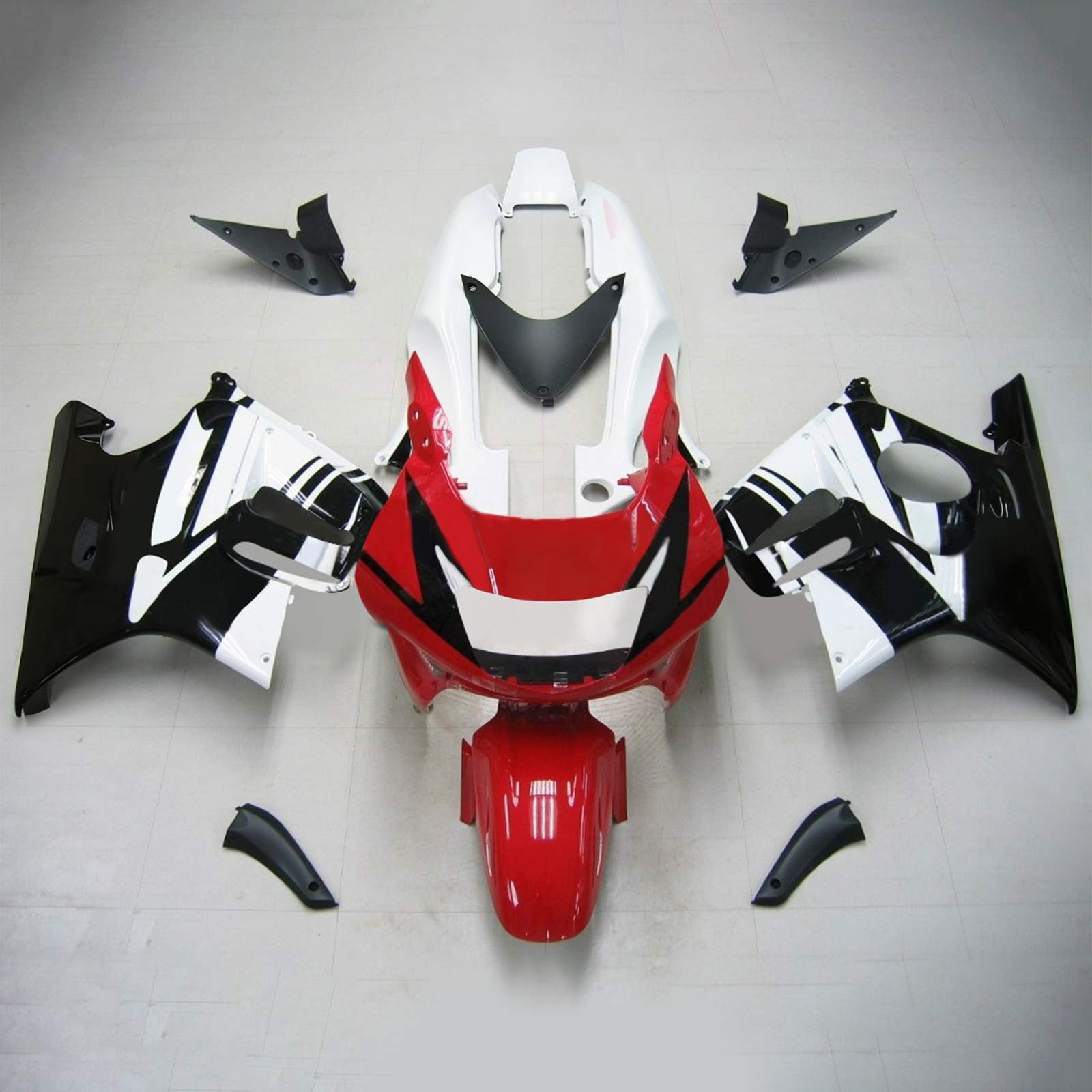 Amotopart 1997-1998 Honda CBR600 F3 Fairing Black&Red Style1 Kit
