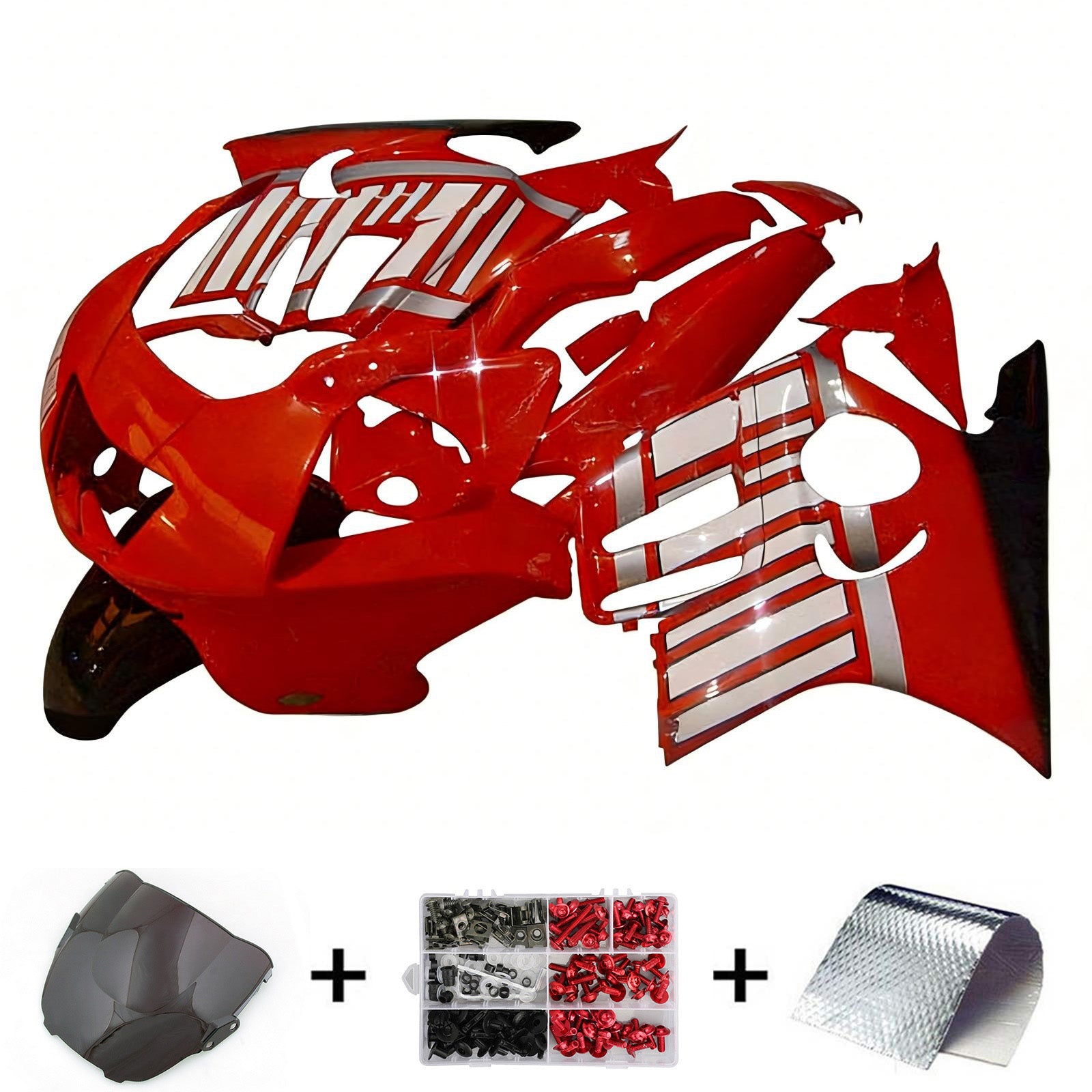 Amotopart 1997–1998 Honda CBR600 F3 rotes Verkleidungsset