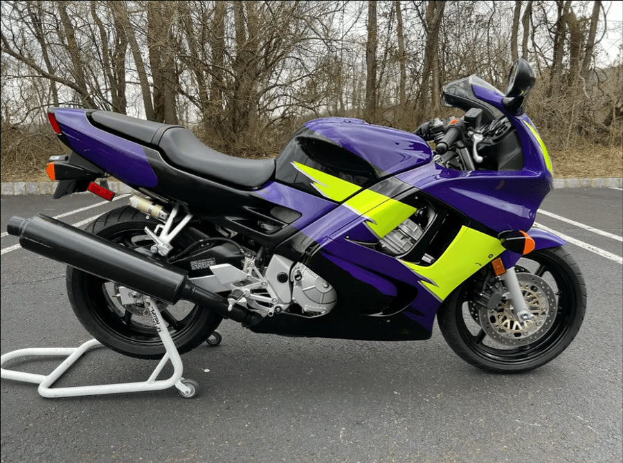 Amotopart 1997-1998 Honda CBR600 F3 Fairing Yellow&Blue line Kit