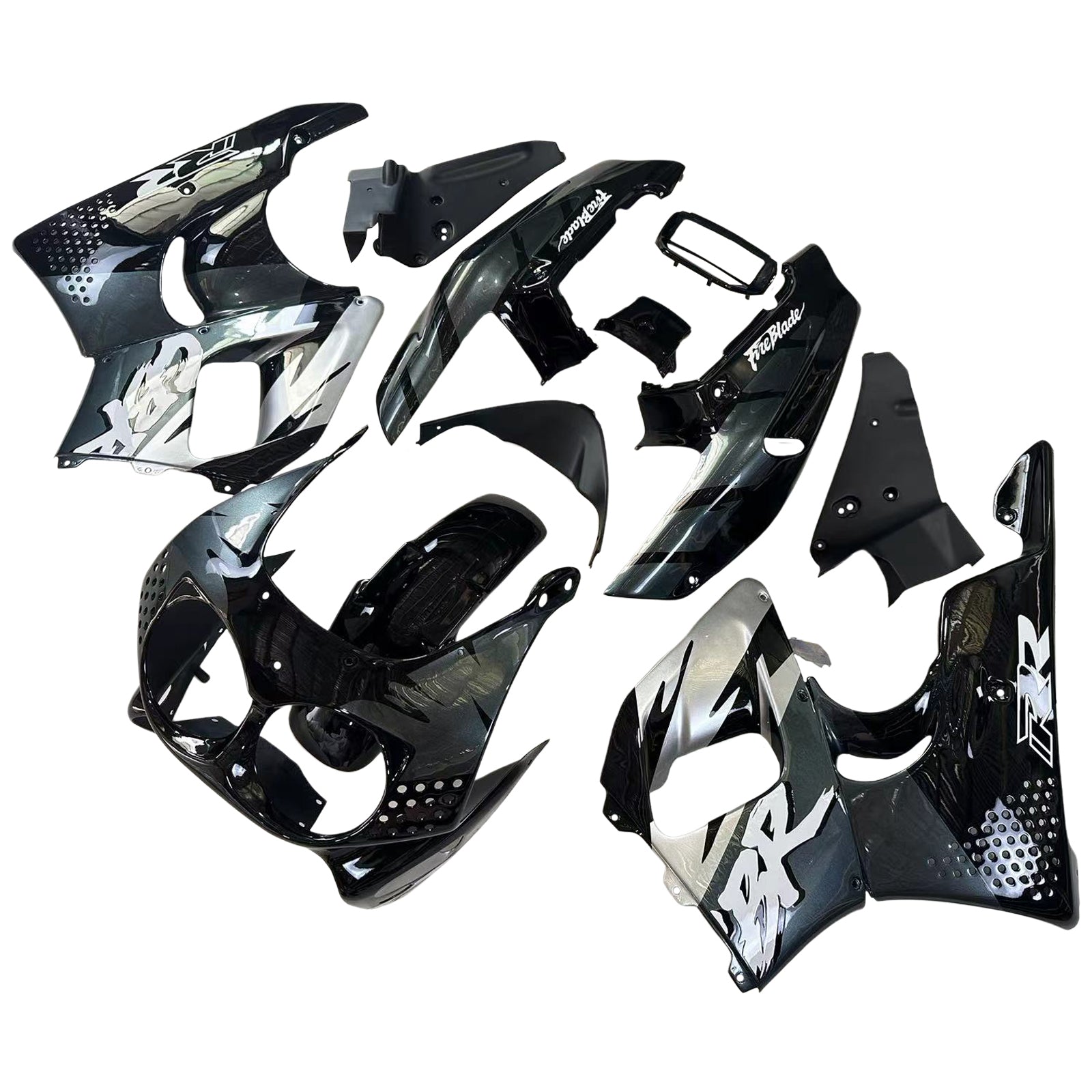 Amotopart 1992-1993 Honda CBR900RR 893 FARION BLACK & GREAK KIT