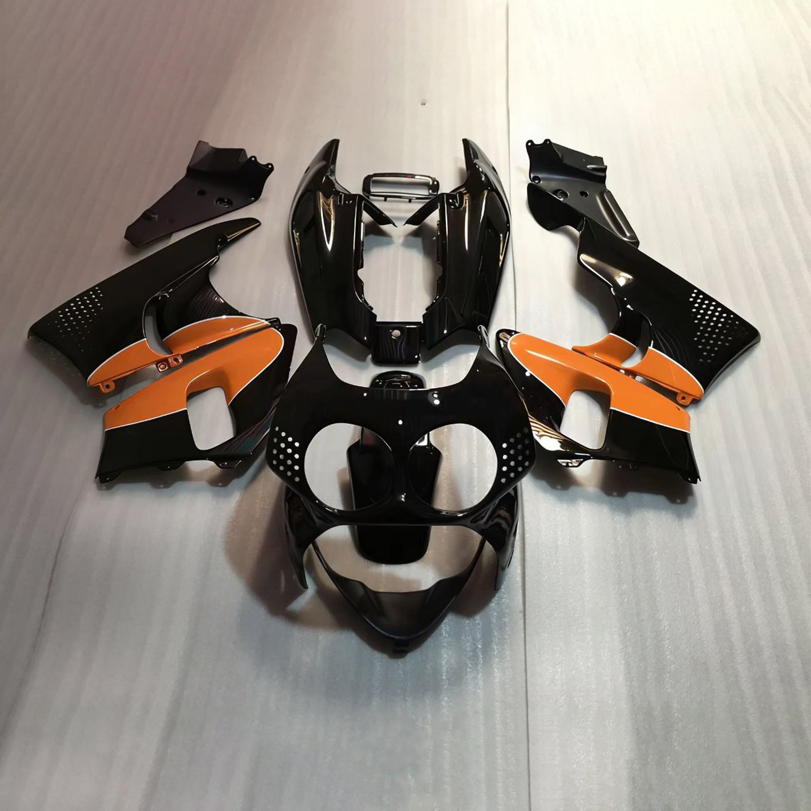 Amotopart 1992-1993 Honda CBR900RR 893 Fairing Orange & Black Kit