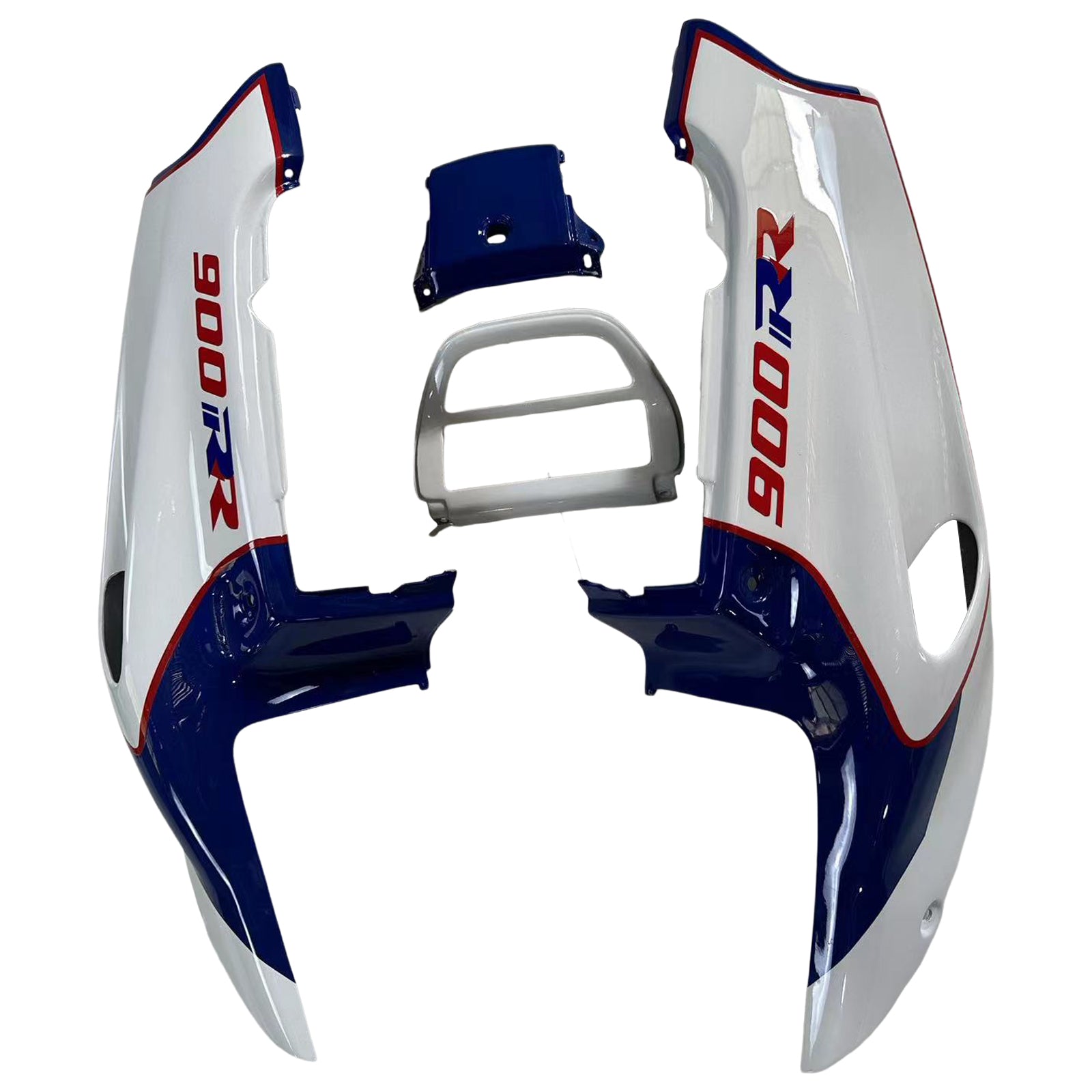 Amotopart 1992-1993 Honda CBR900RR 893 Fairing White Blue Kit