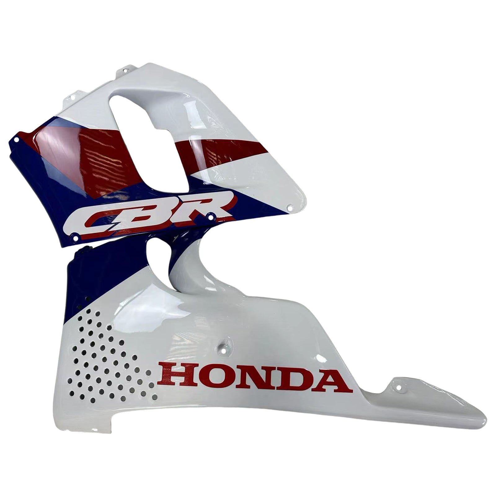 Amotopart 1992-1993 Honda CBR900RR 893 Fairing White Blue Kit