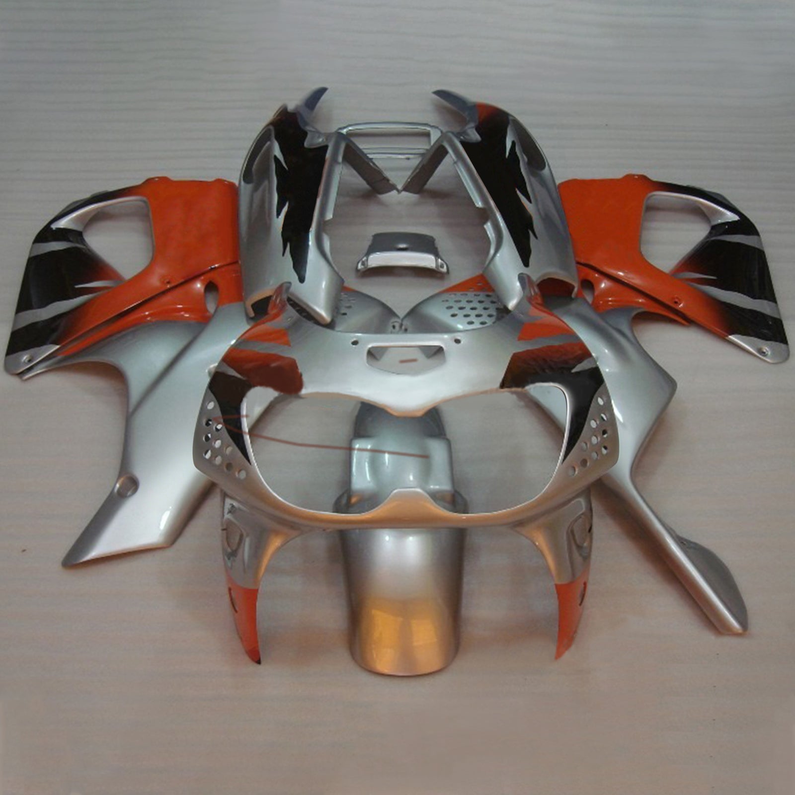 Amotopart 1992-1993 Honda CBR900RR 893 Fairing Sliver&Orange Kit