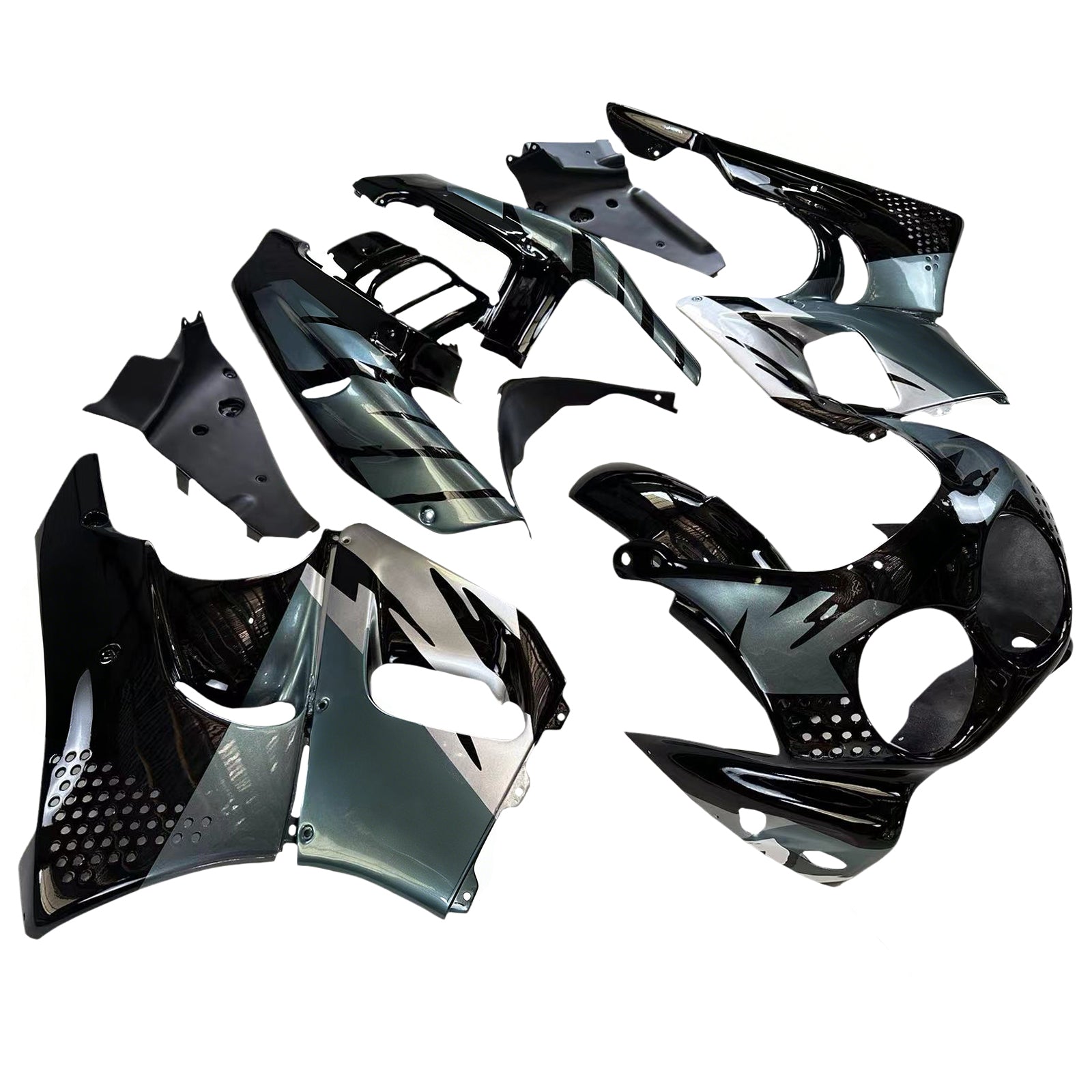Amotopart 1992-1993 ホンダ CBR900RR 893 フェアリング ブラック&グレー キット
