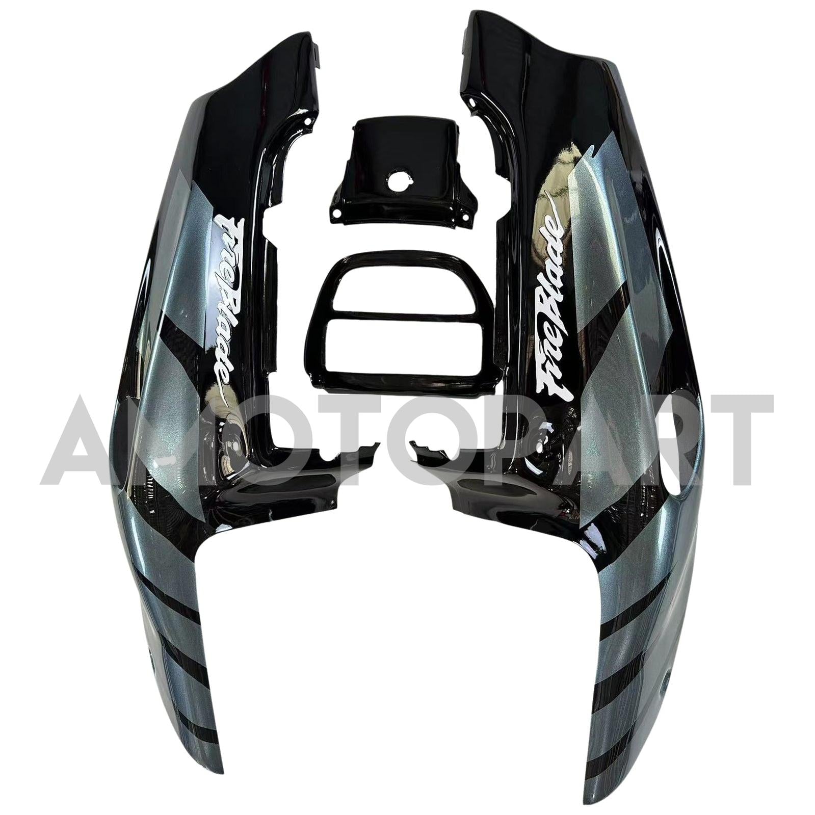 Amotopart 1992-1993 Honda CBR900RR 893 Fairing Black&Grey Kit