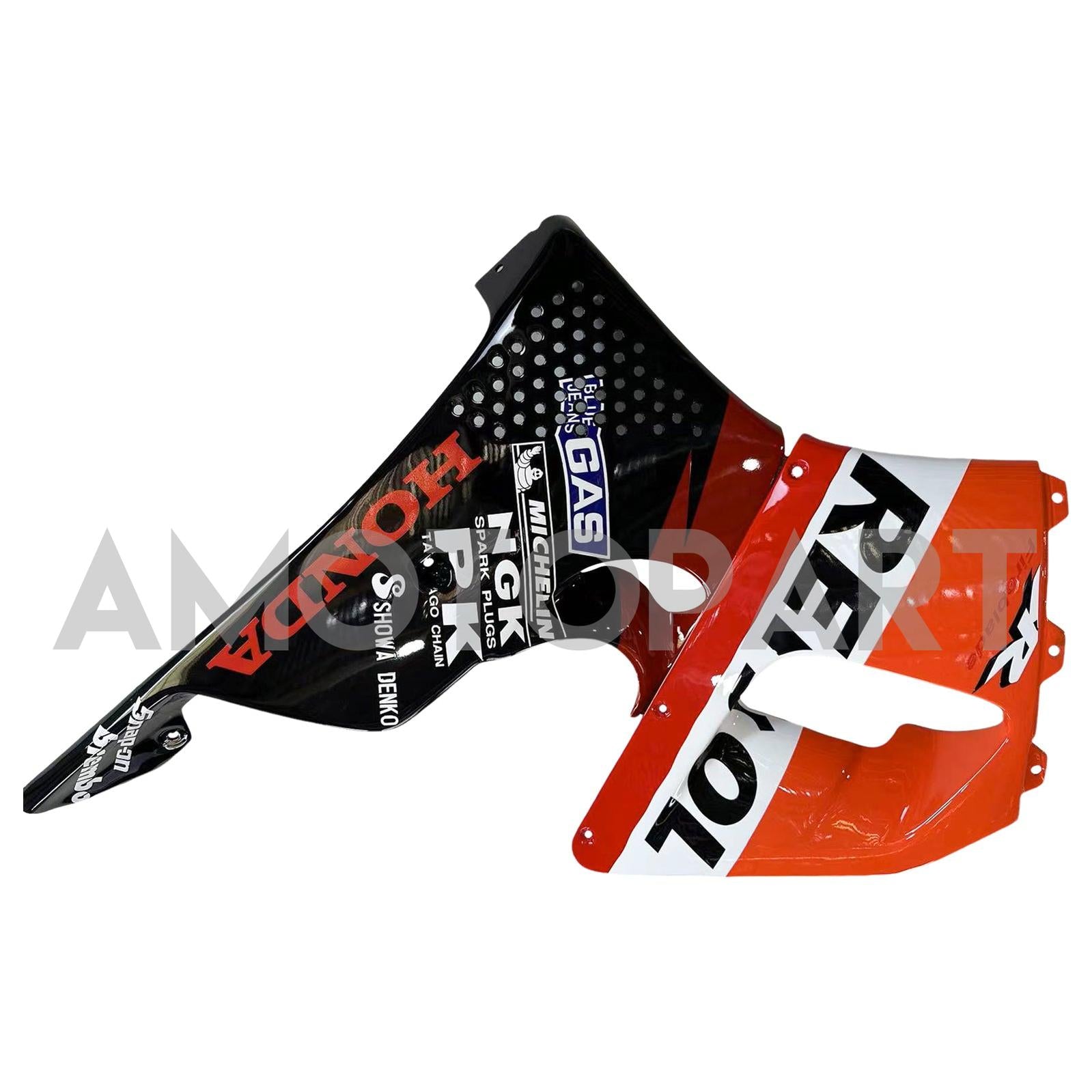 Amotopart 1992-1993 Honda CBR900RR 893 Fairing Red&Orange Repjol Kit