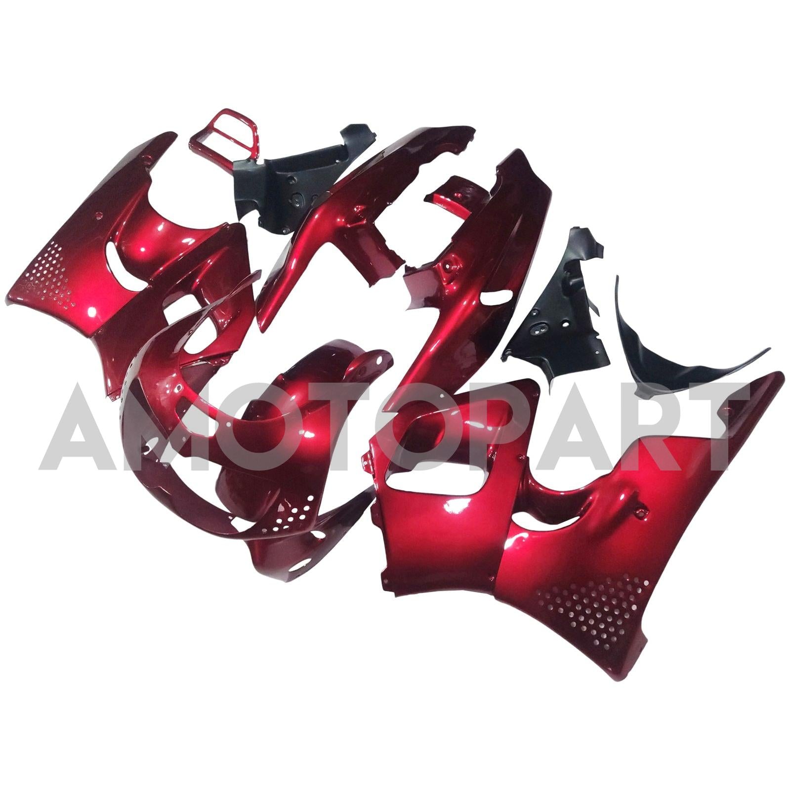Amotopart 1994-1995 Honda CBR900RR 893 Fairing Dark Red Kit