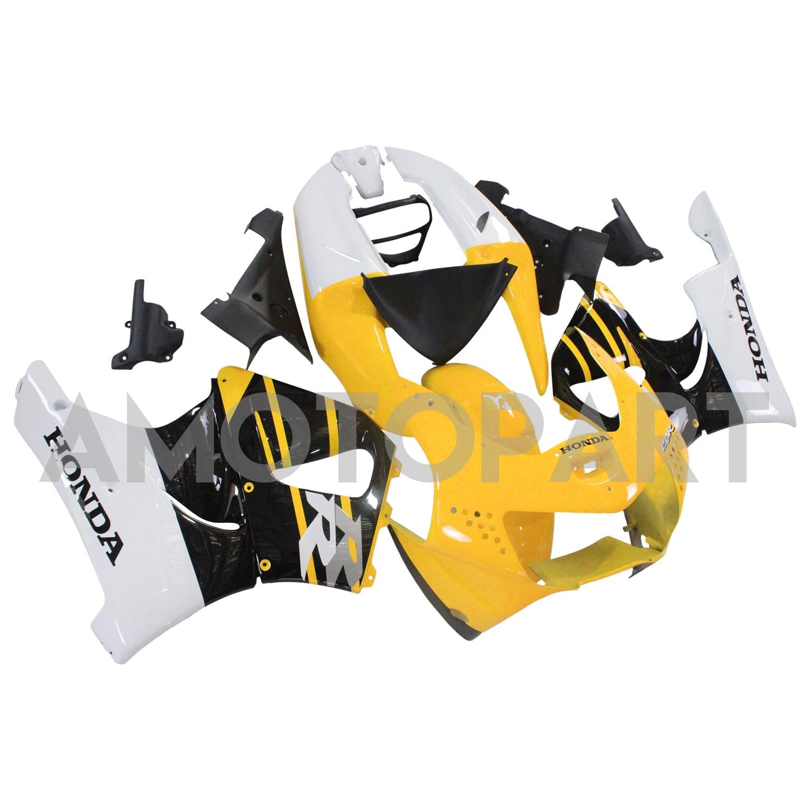 Amotopart 1998-1999 Honda CBR900RR 919 Fairing Black&Yellow Kit
