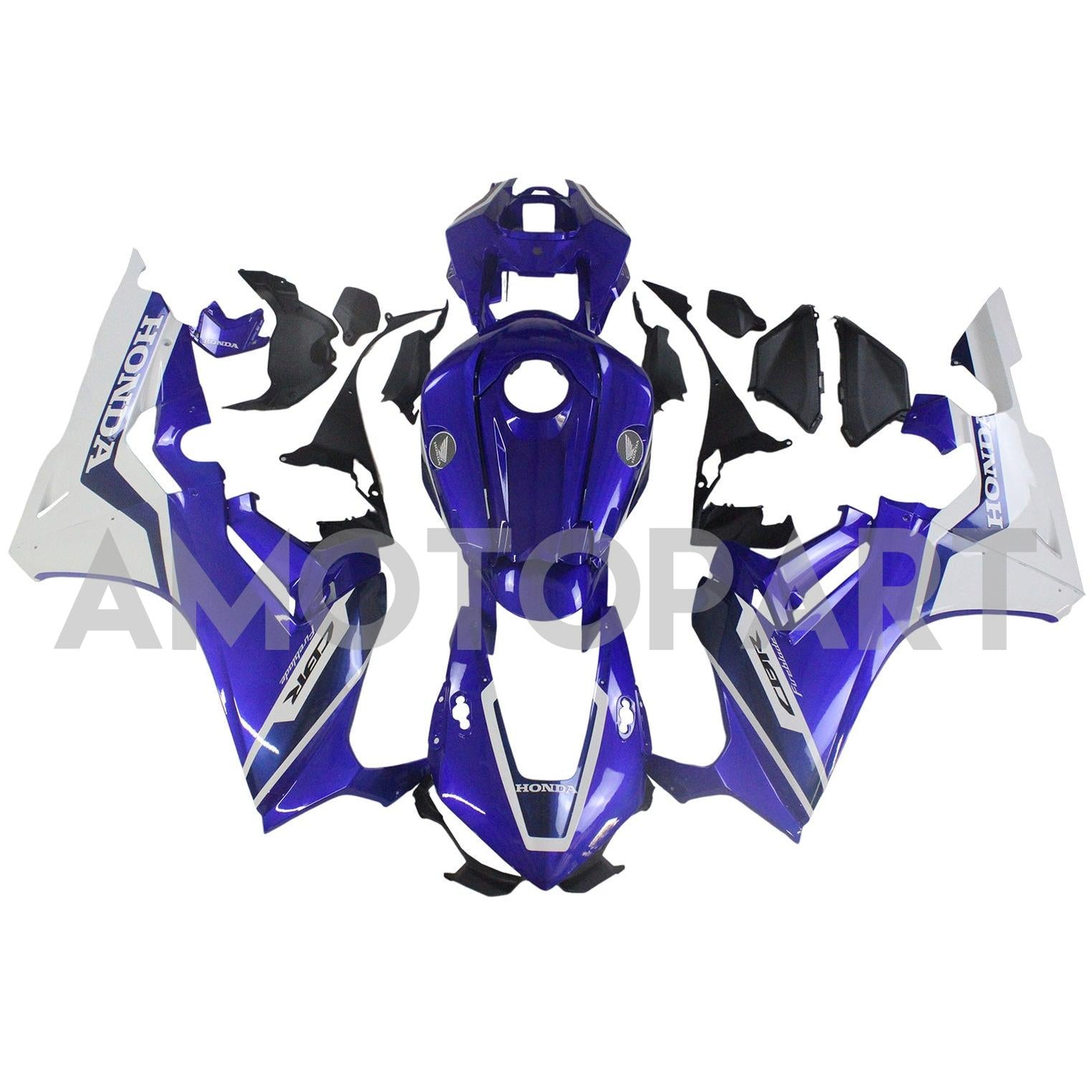 Amotopart 2017-2025 Honda CBR1000RR Fairing Blue&White Kit