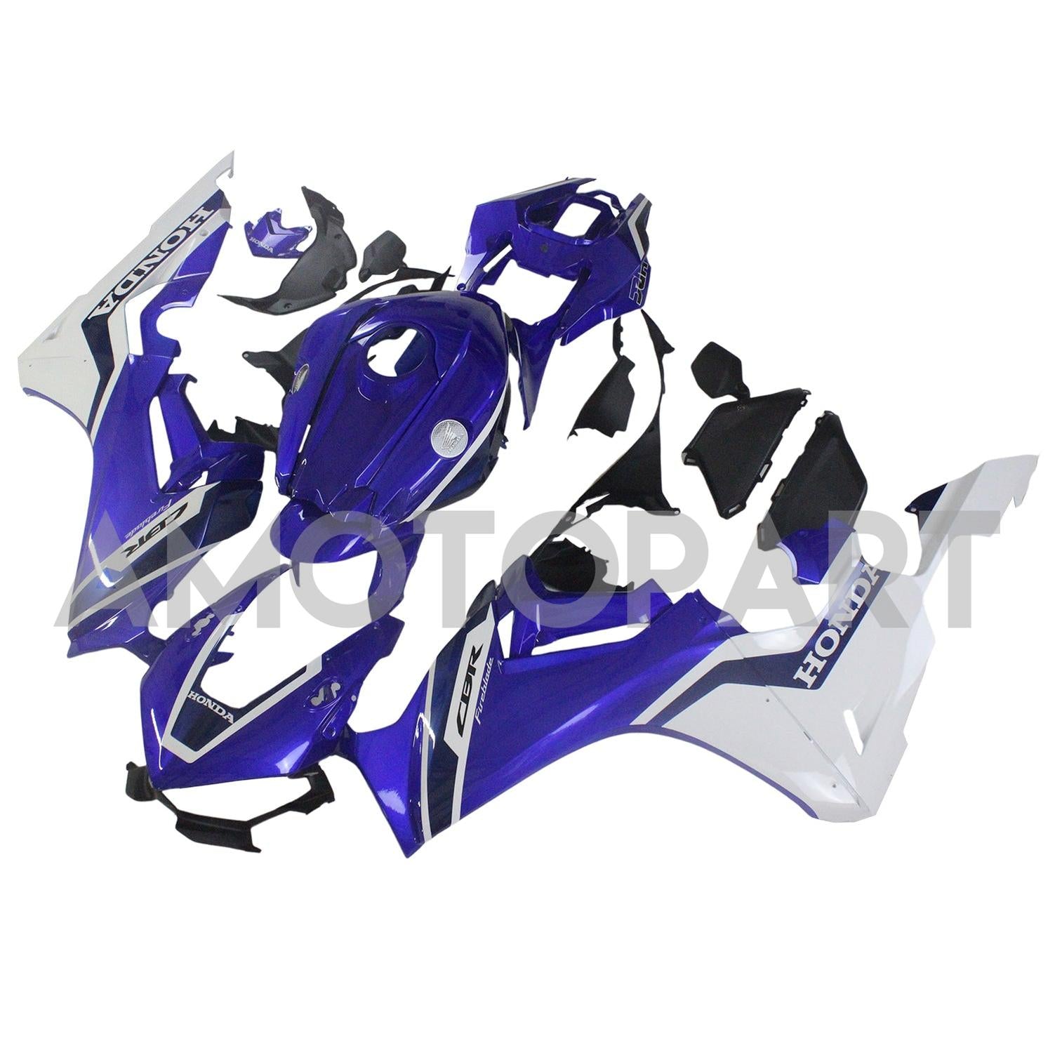 Amotopart 2017-2025 Honda CBR1000RR Fairing Blue & White Kit